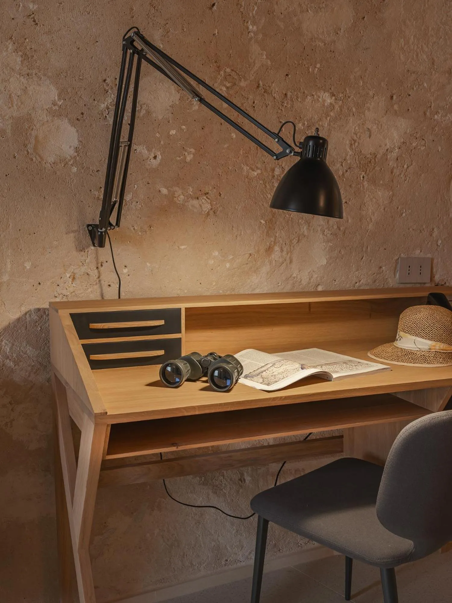 Seating area in Palazzo Degli Abati