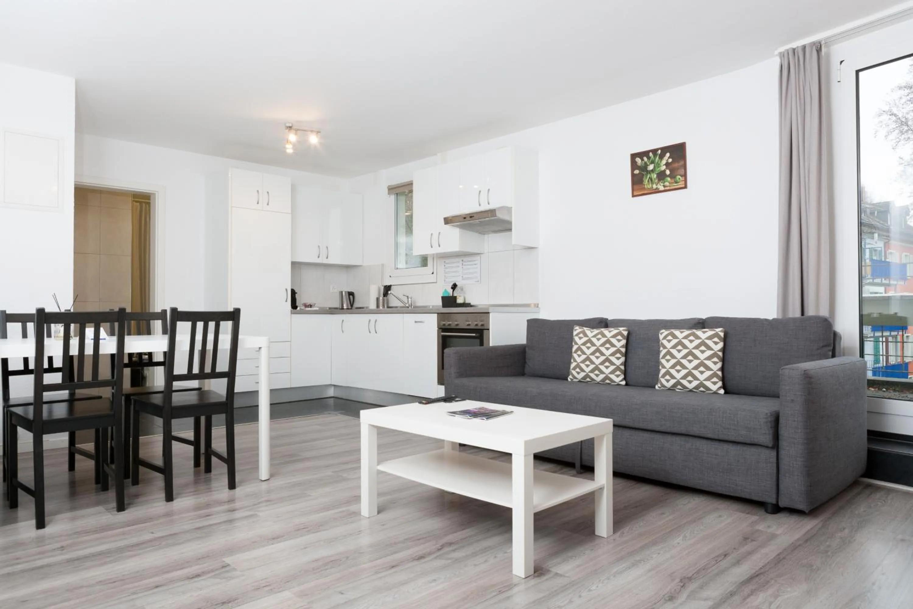 Kitchen or kitchenette in Galaxy Apartments Lucerne