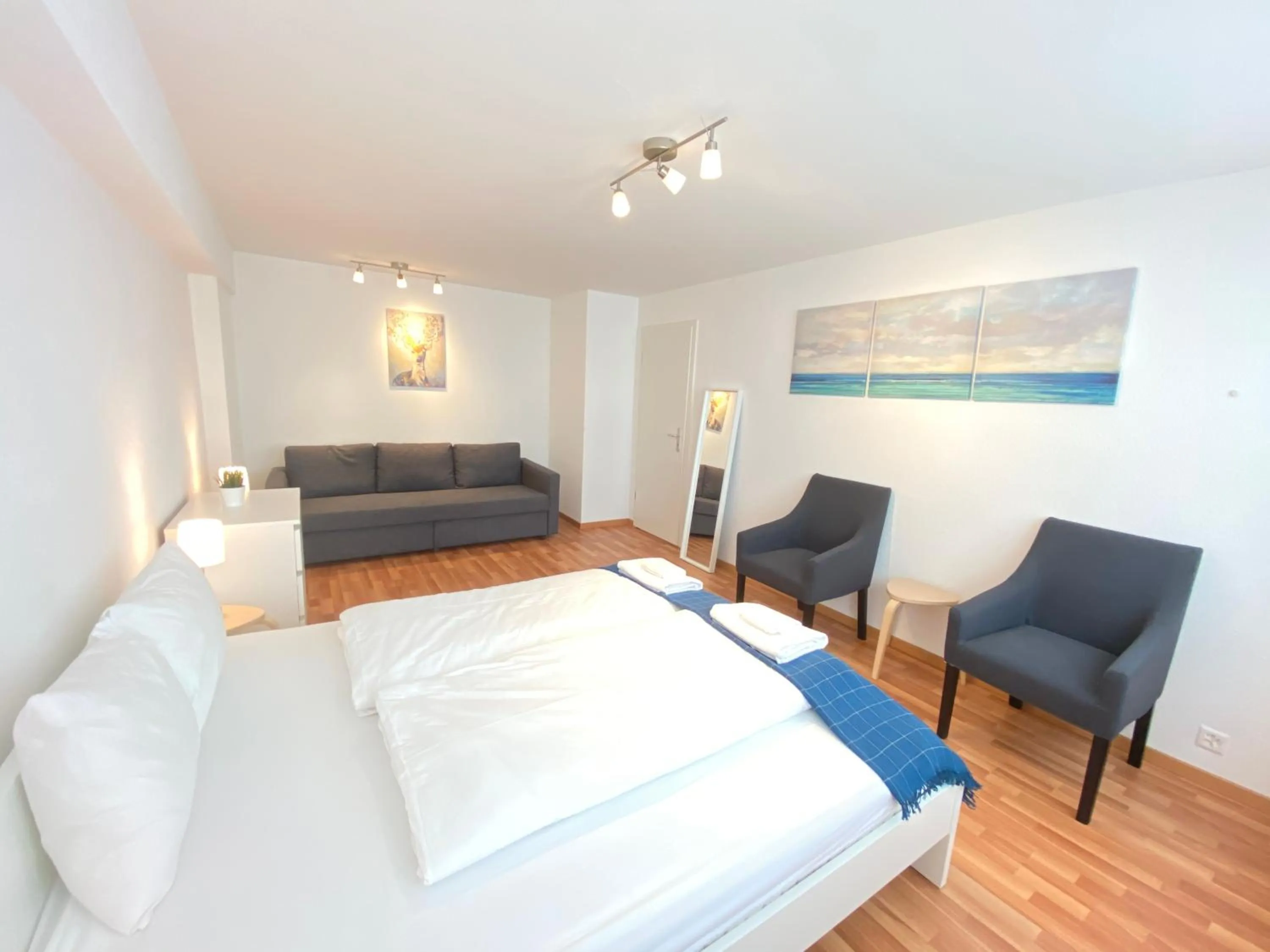 Bed in Galaxy Apartments Lucerne