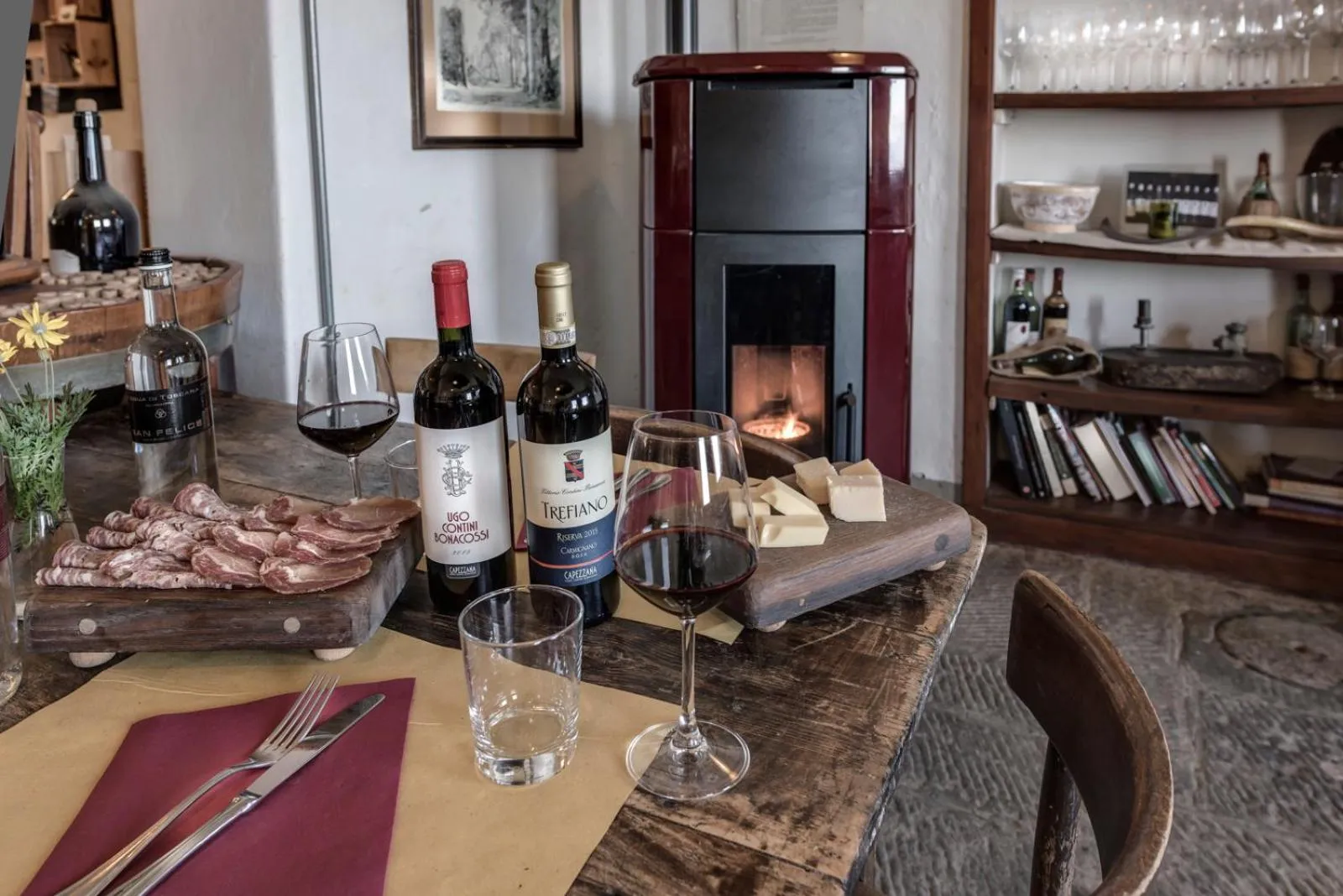 Lounge or bar in Agriturismo La Fattoria di Capezzana