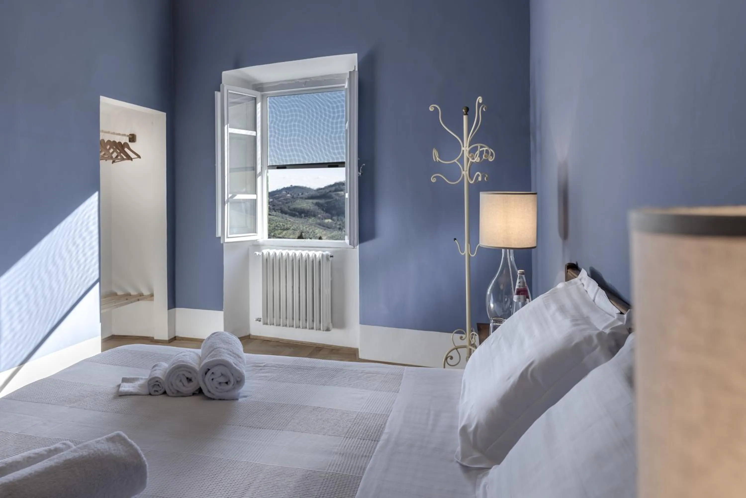 View (from property/room), Bed in Agriturismo La Fattoria di Capezzana