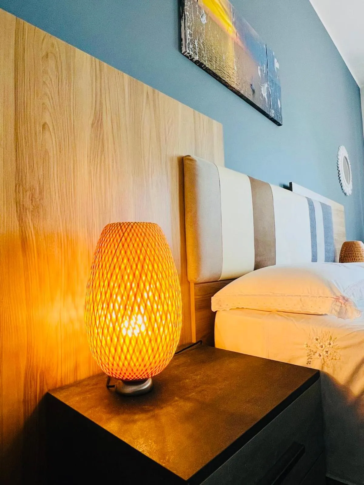 Decorative detail, Bed in B&B DOÑA FLOR