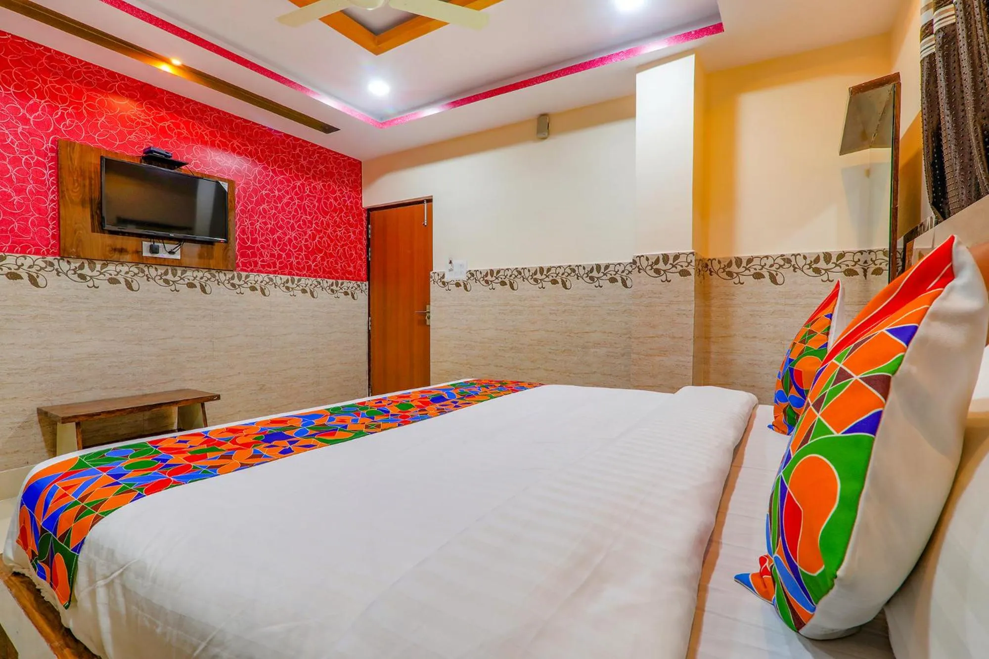 Bed in FabHotel Shree Galaxy
