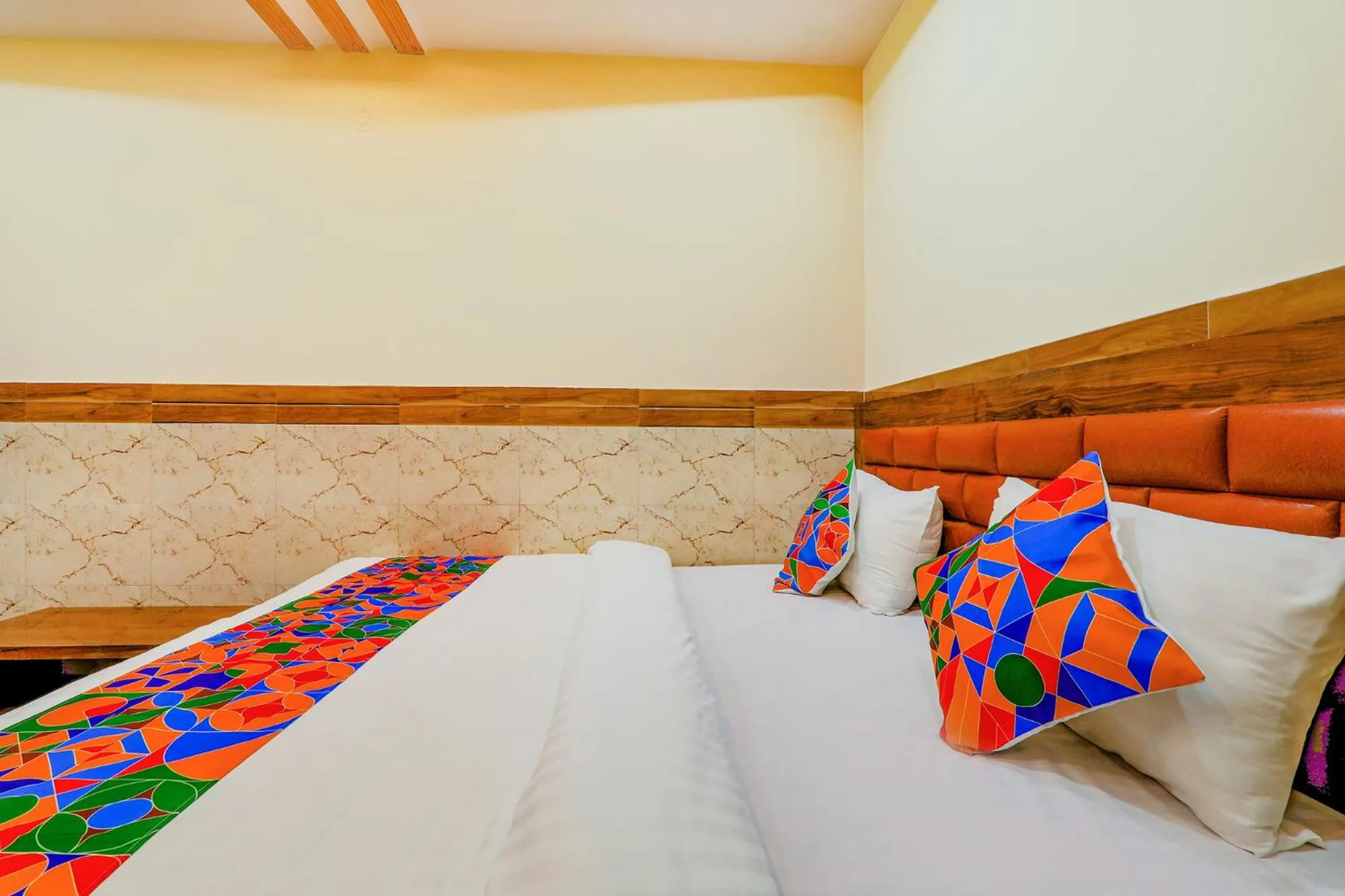 Bed in FabHotel Shree Galaxy