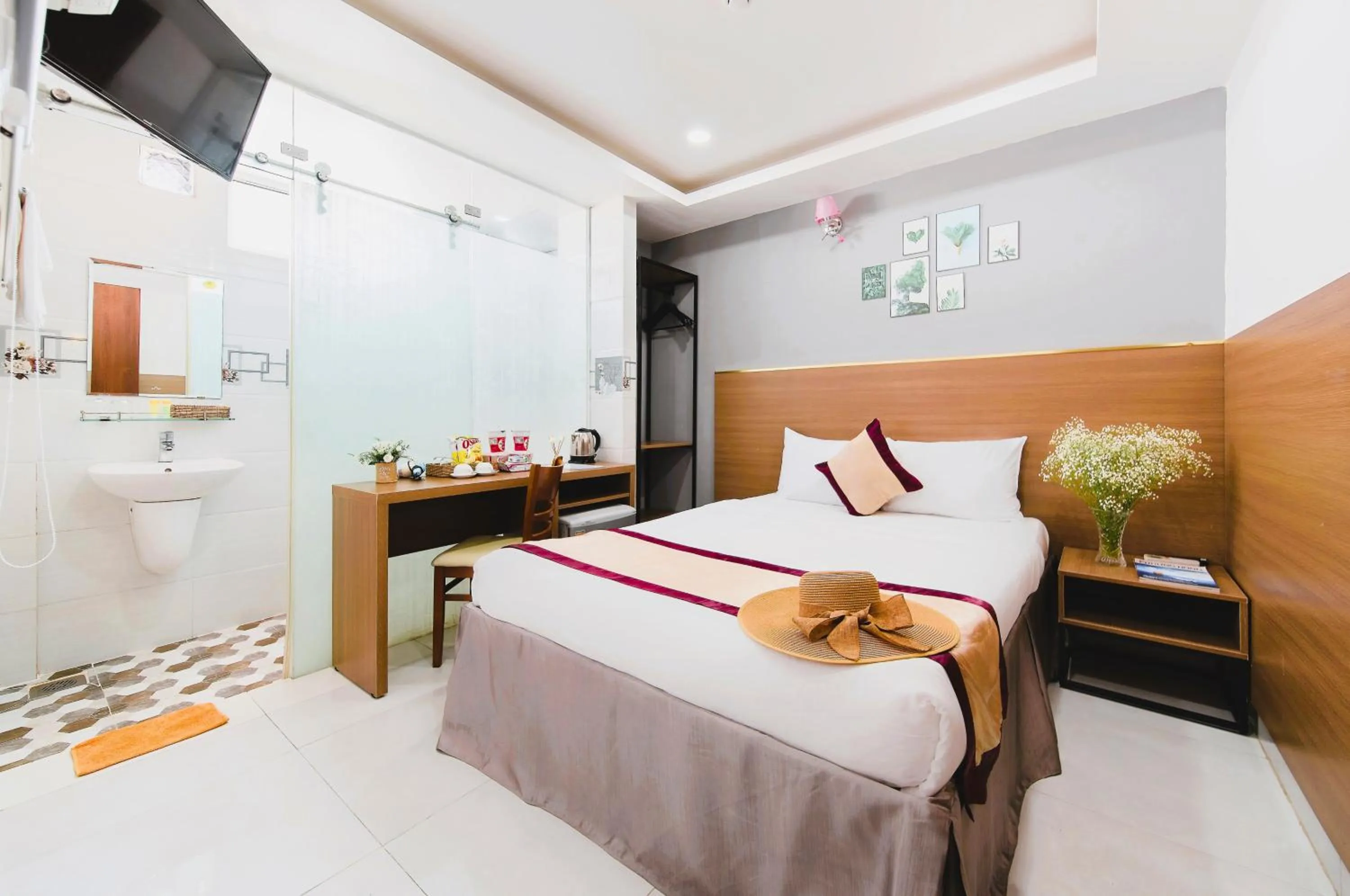 Bed in Arise Seaside Hotel