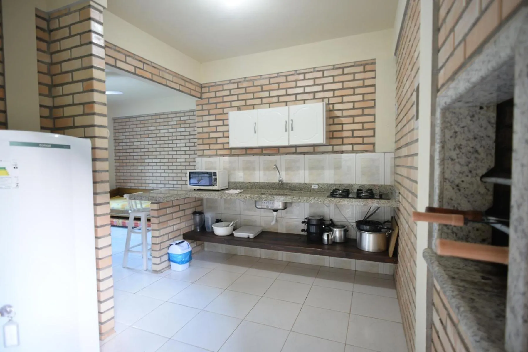 Kitchen or kitchenette in Pousada Sítio Olho D'Água