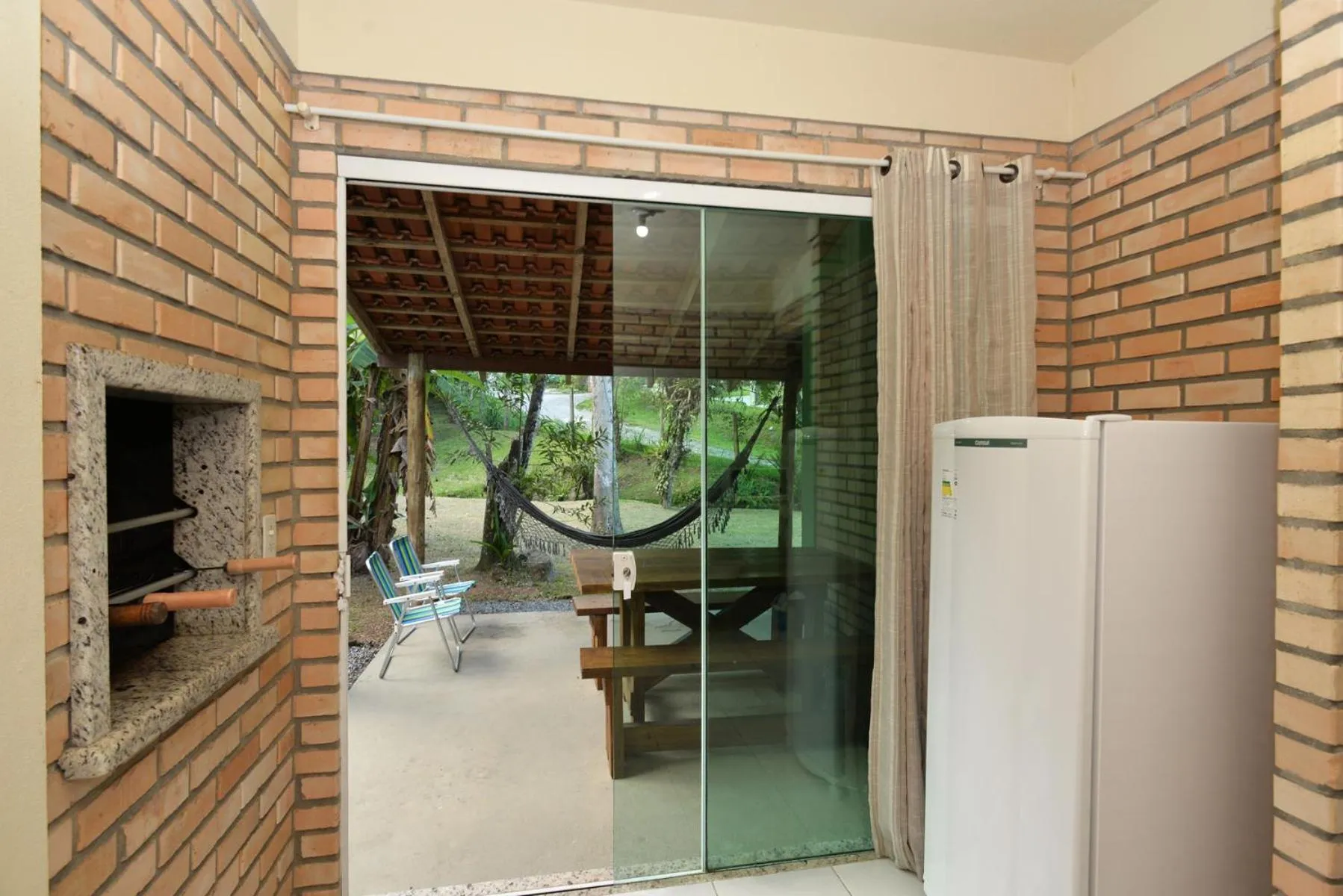 BBQ facilities in Pousada Sítio Olho D'Água