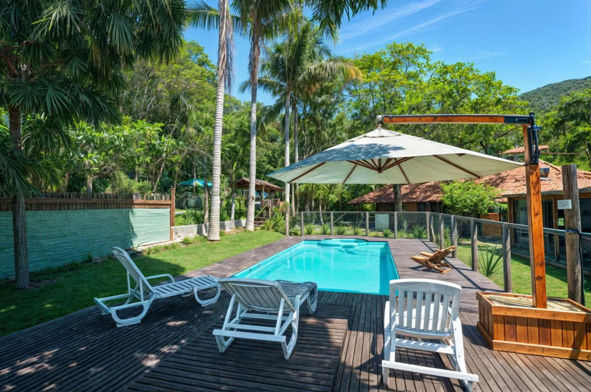 Patio in Pousada Sítio Olho D'Água