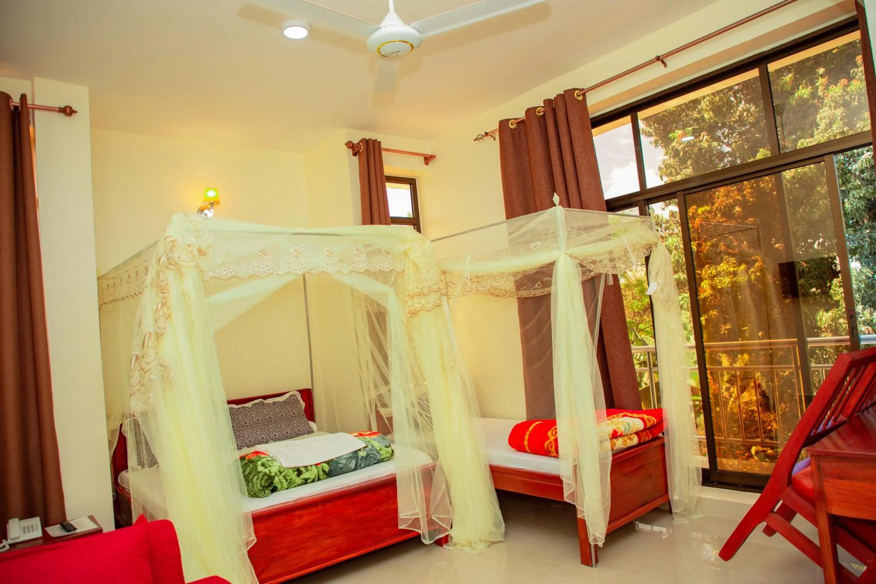 Bed in Kilimanjaro White House Hotel