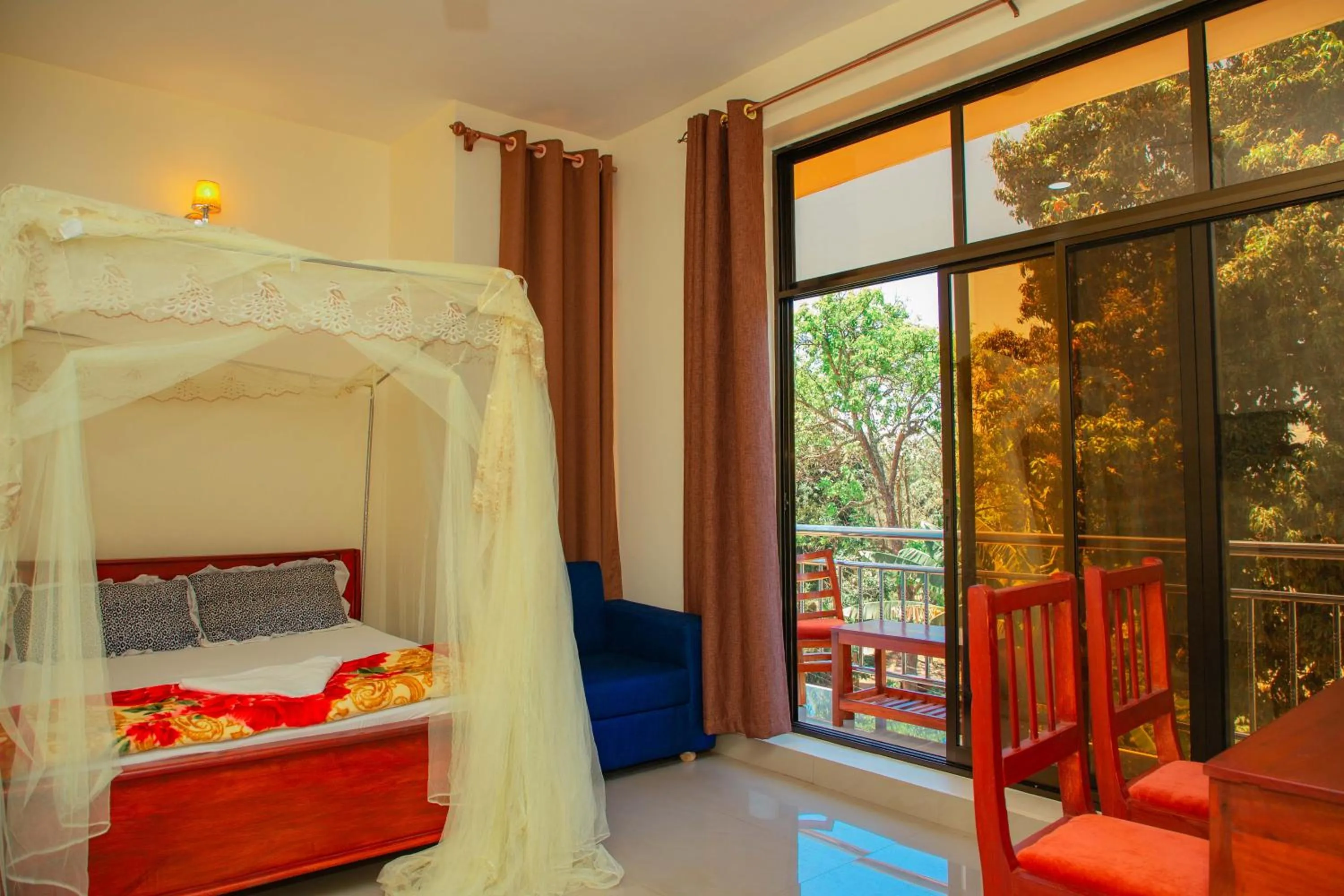 Bed in Kilimanjaro White House Hotel