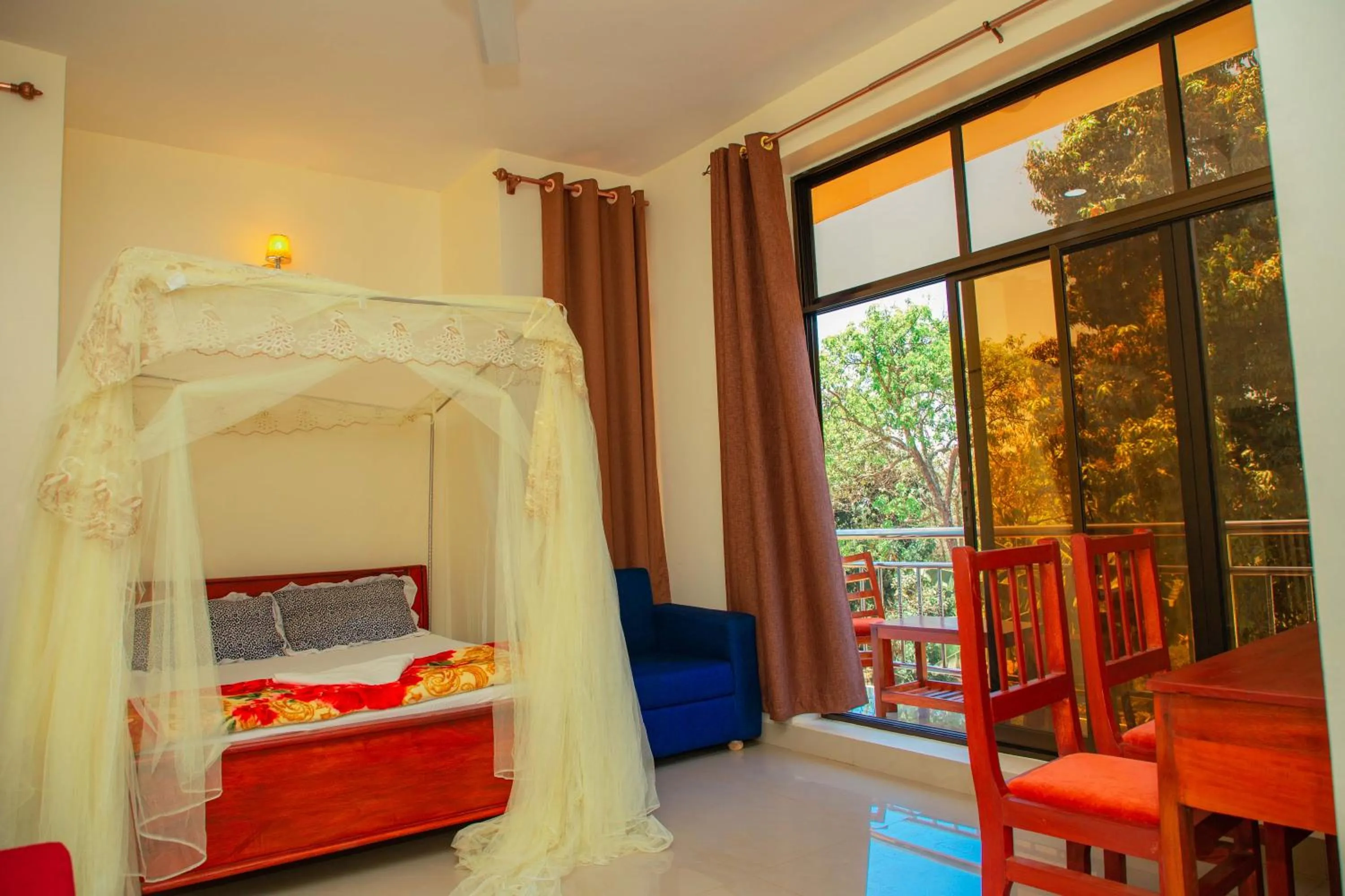 Bed in Kilimanjaro White House Hotel