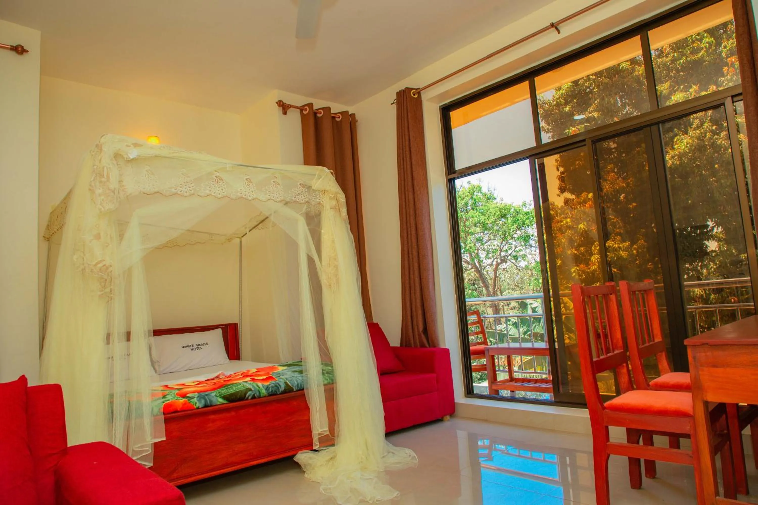 Bed in Kilimanjaro White House Hotel