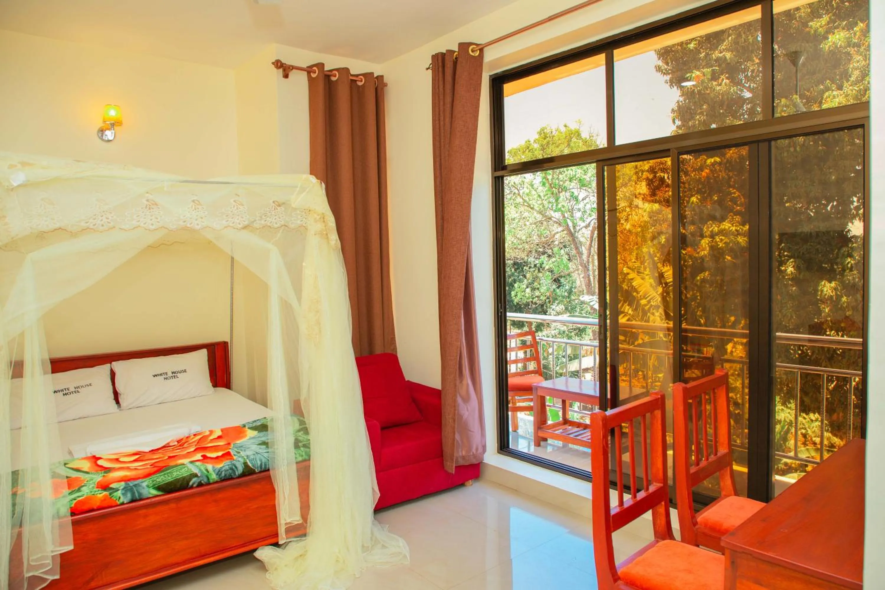 Bed in Kilimanjaro White House Hotel