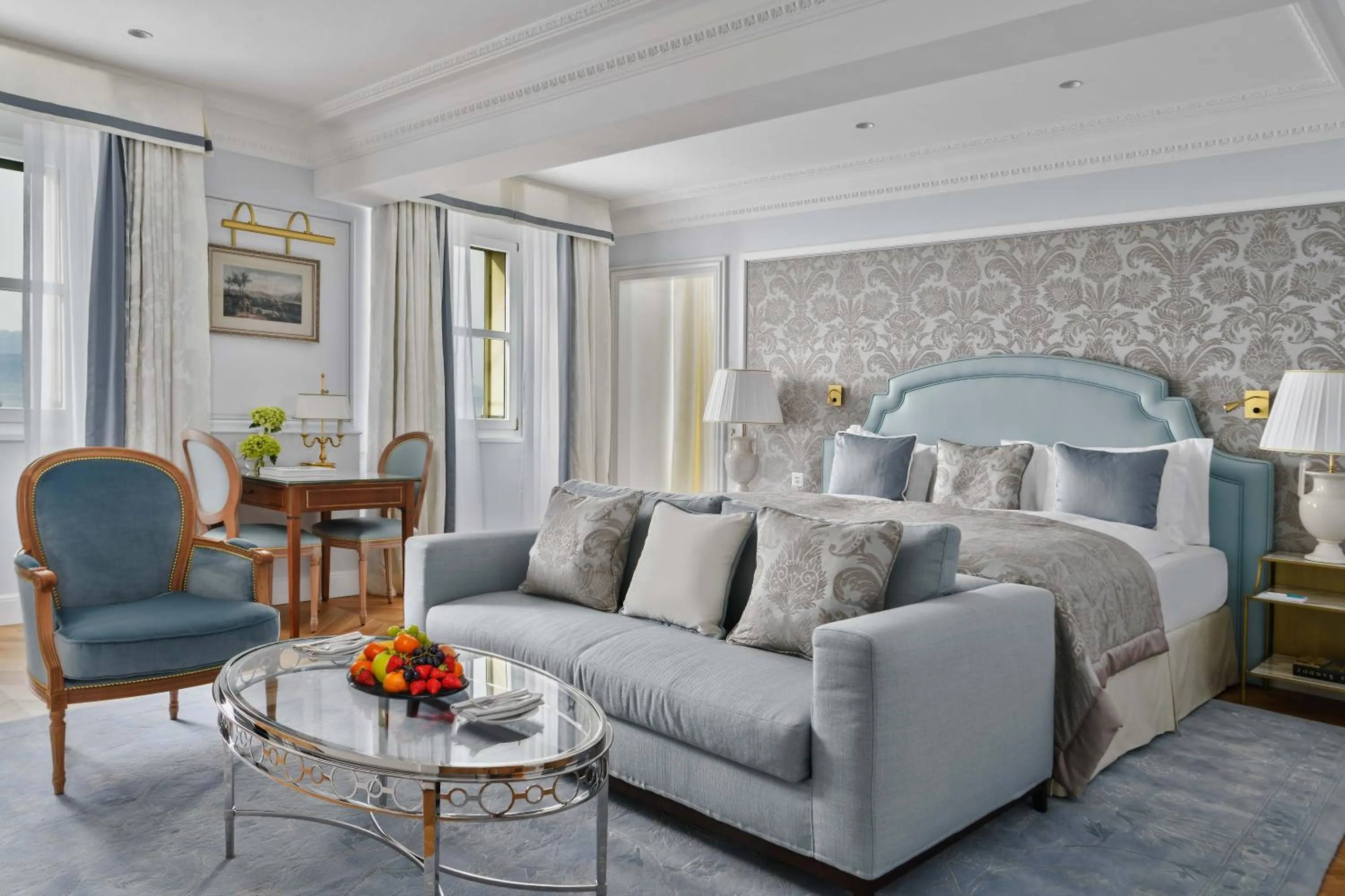 Seating area in Beau-Rivage Palace