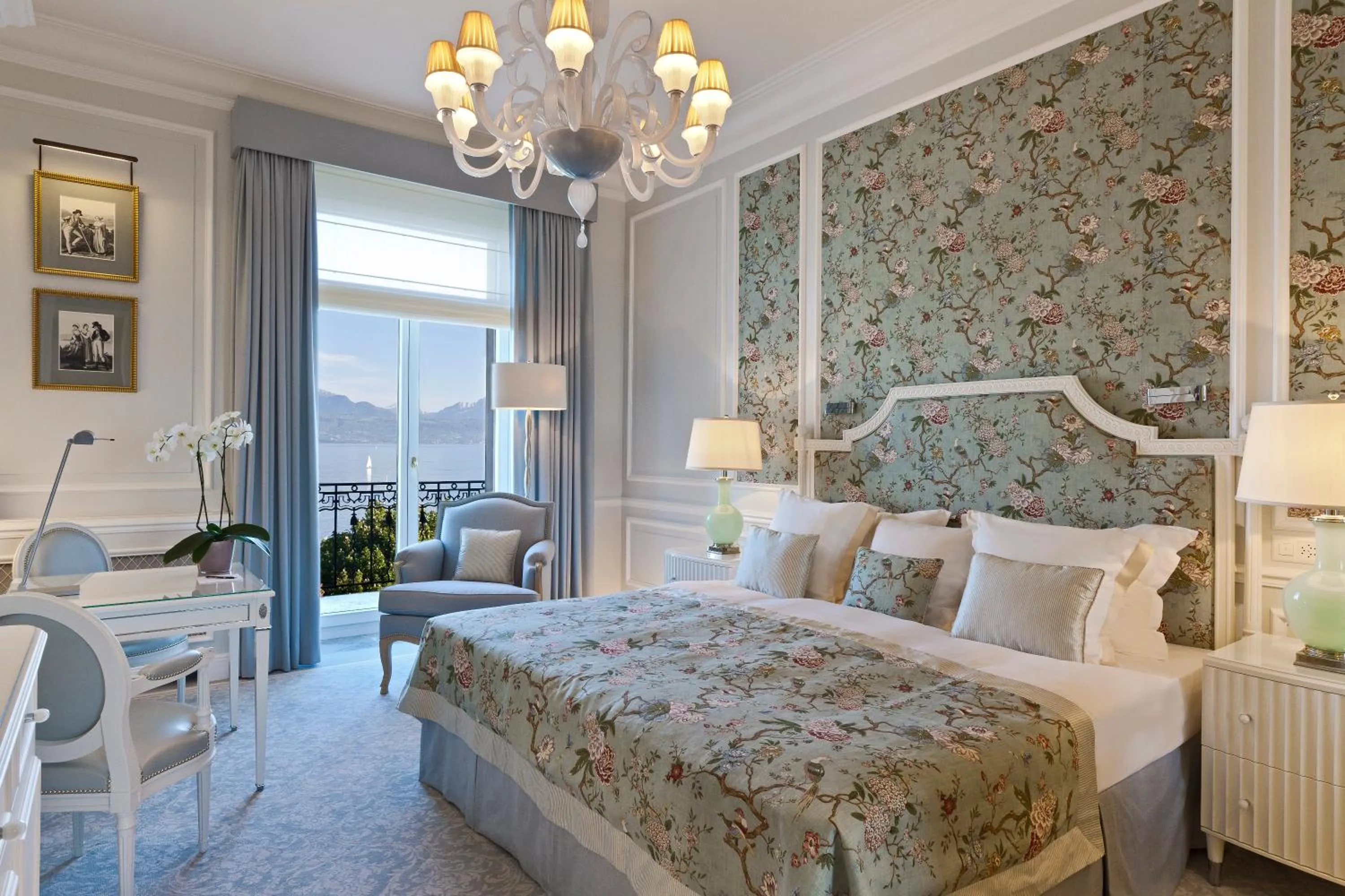 Bedroom in Beau-Rivage Palace