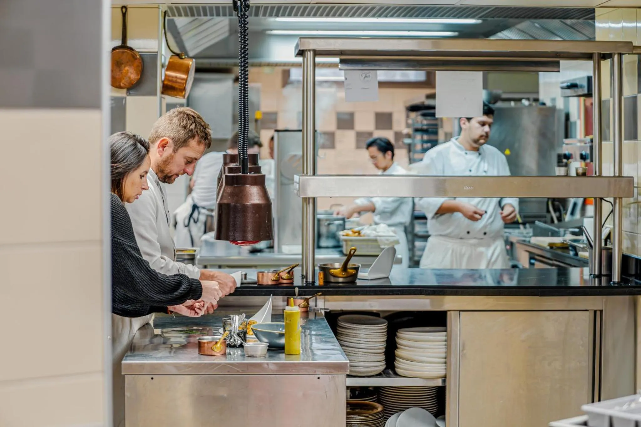 kitchen in Demeures & Châteaux Auberge de la Tour - Hôtel & Restaurants - Marcolès Auvergne