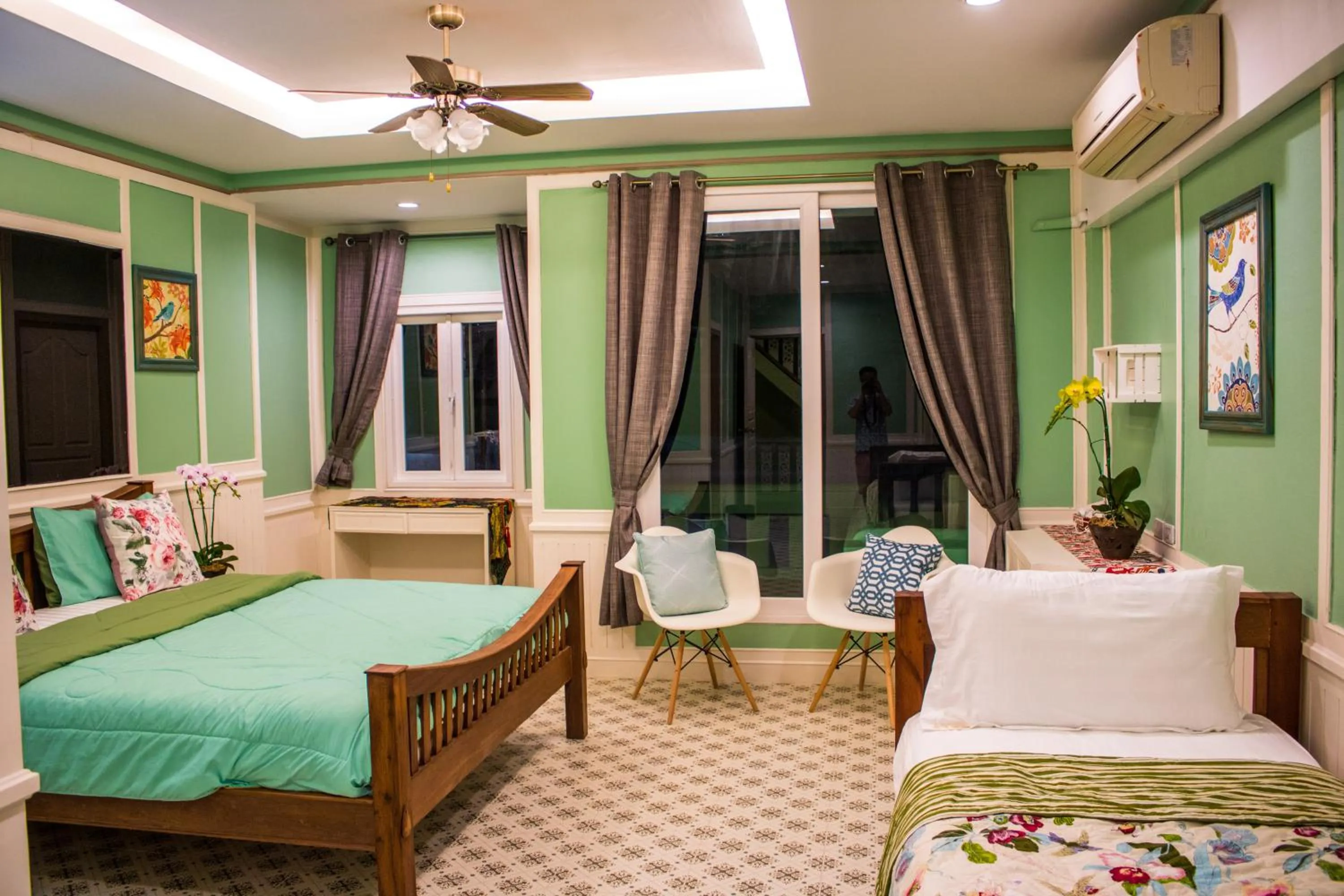 Bedroom, Bed in Dream Garden Villa Hotel Night Bazaar ChiangMai