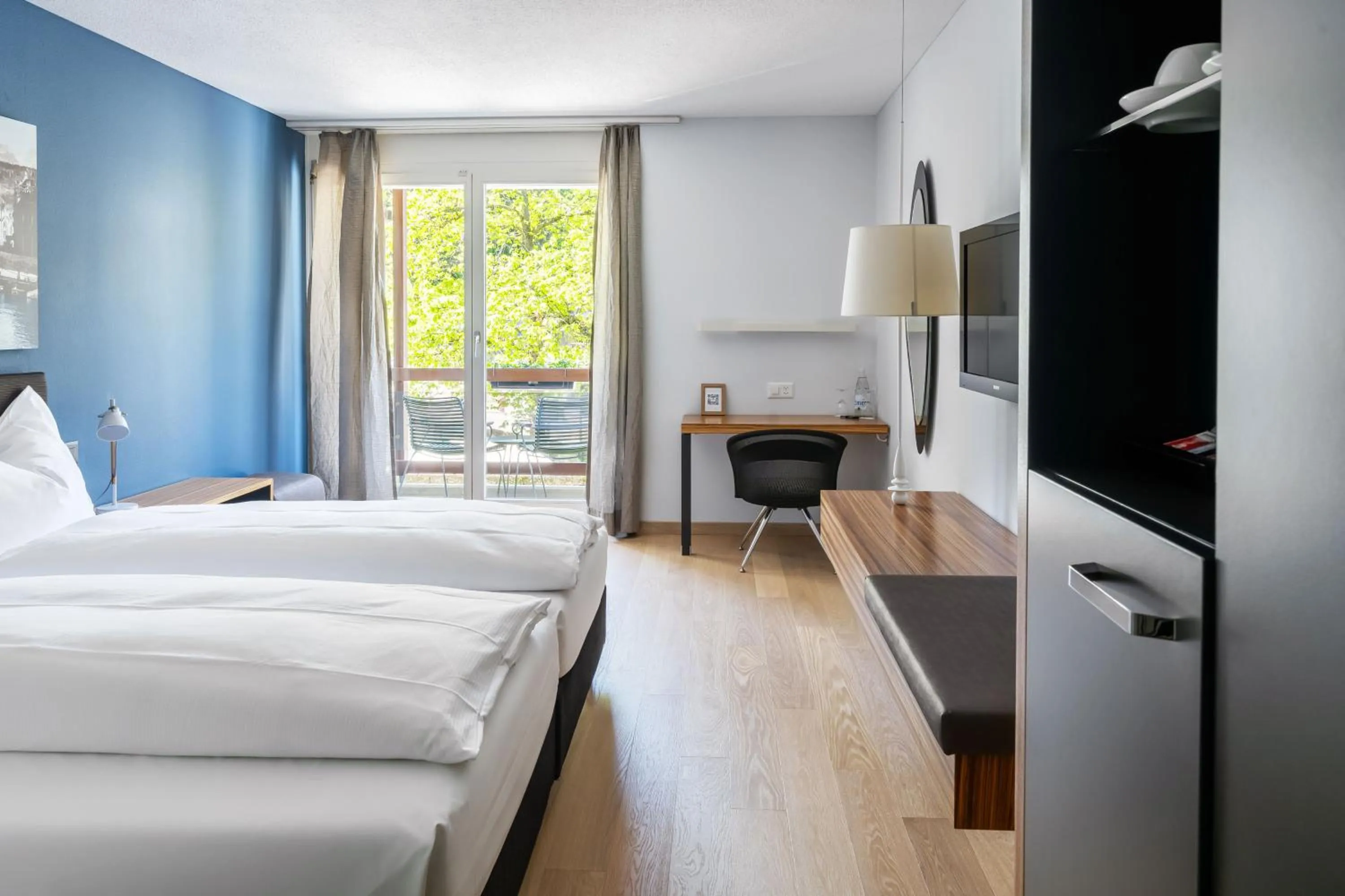 Bed in Seehotel Kastanienbaum