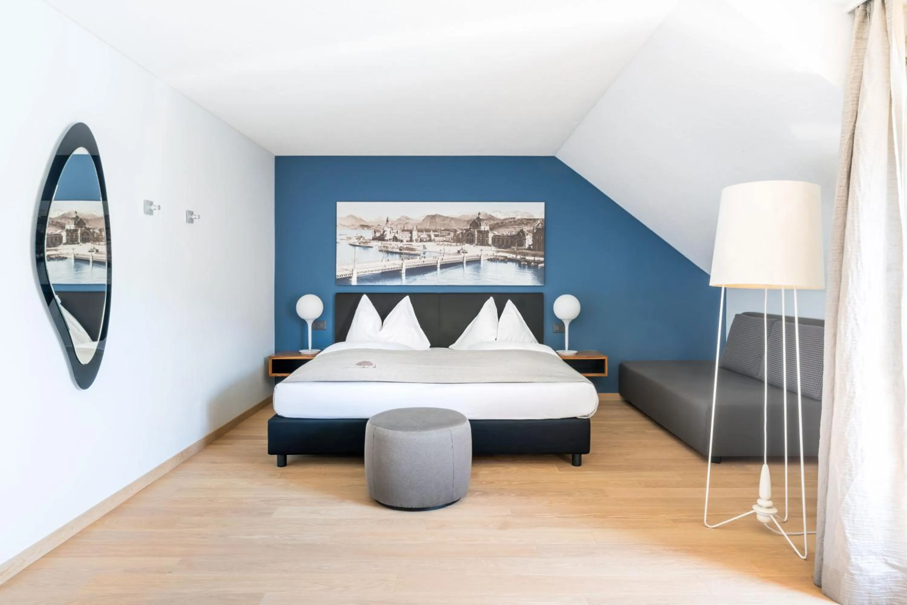 Bed in Seehotel Kastanienbaum