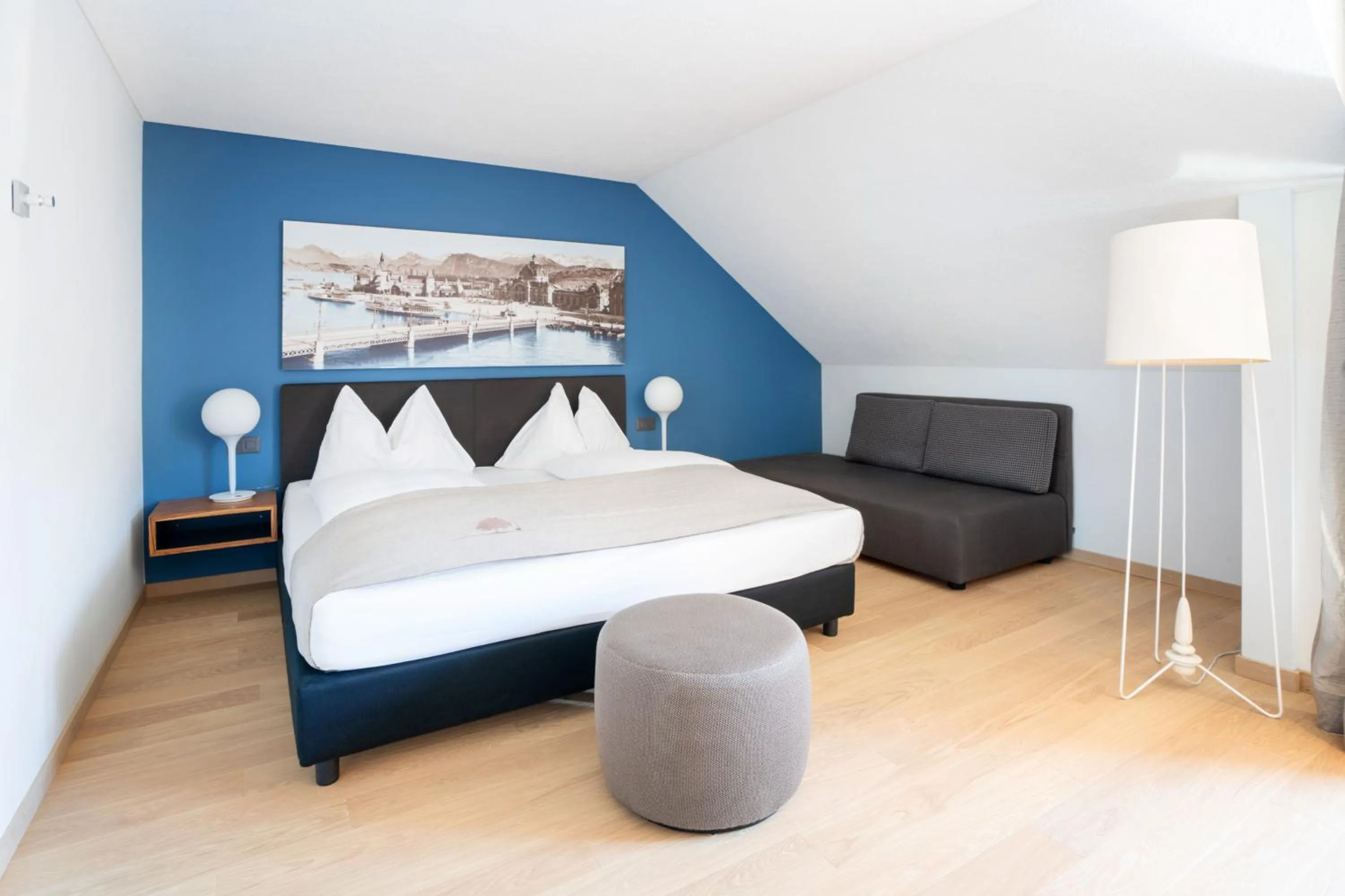 Bed in Seehotel Kastanienbaum