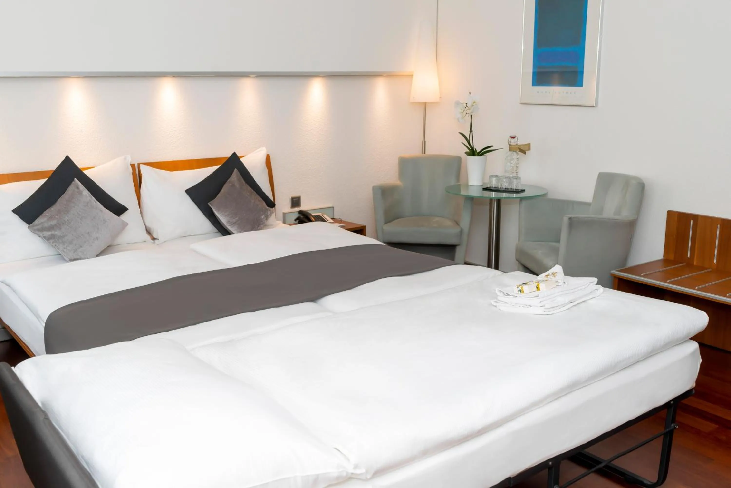 Bed in Hotel Krone Unterstrass