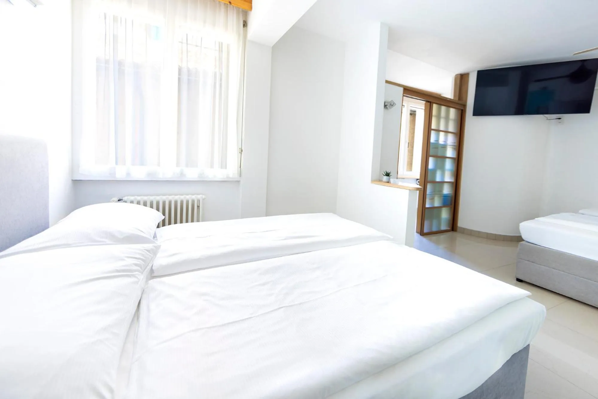 Bedroom, Bed in Hotel San Carlo