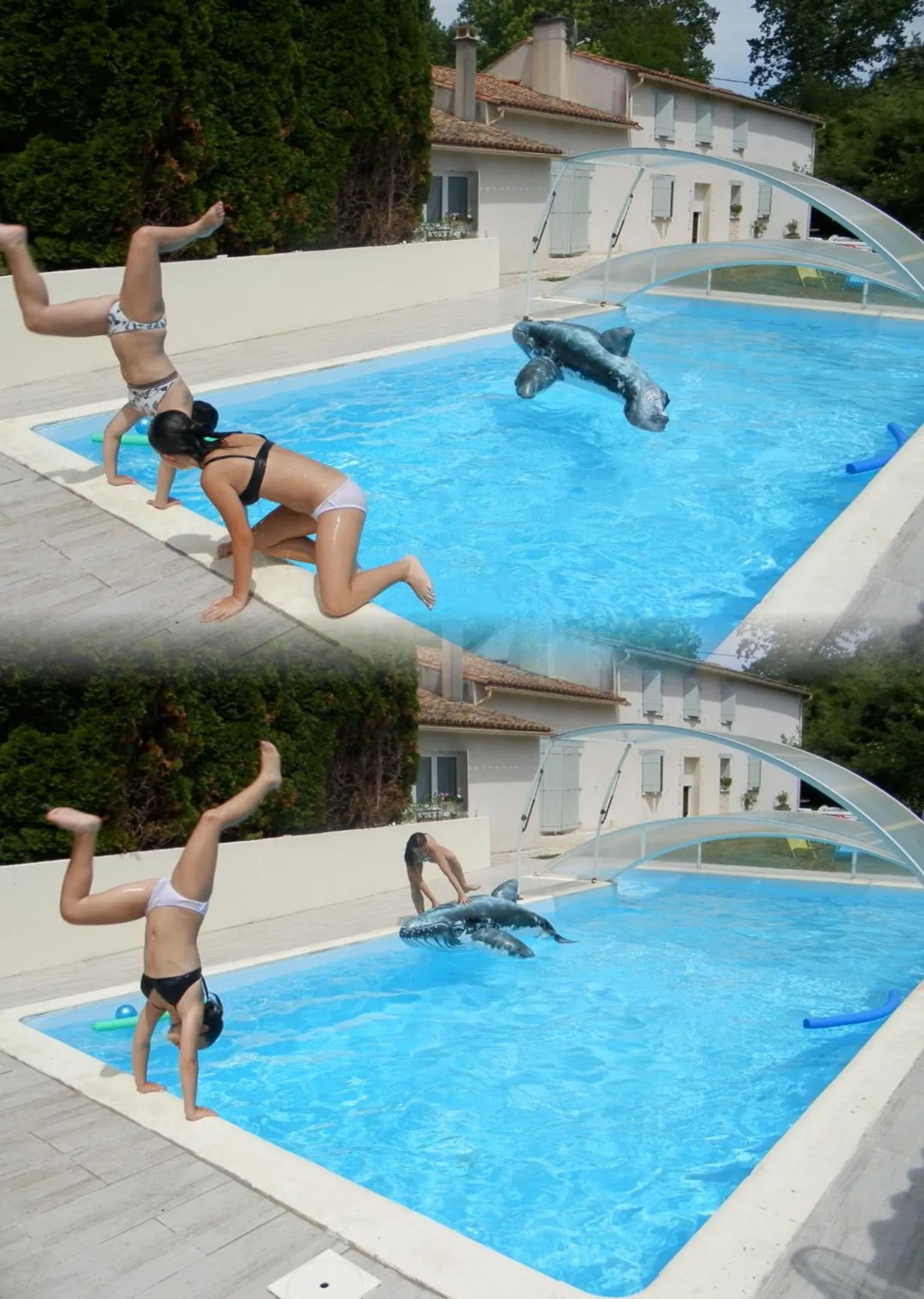 Swimming pool in Au pré du Mignon aux portes du Marais Poitevin