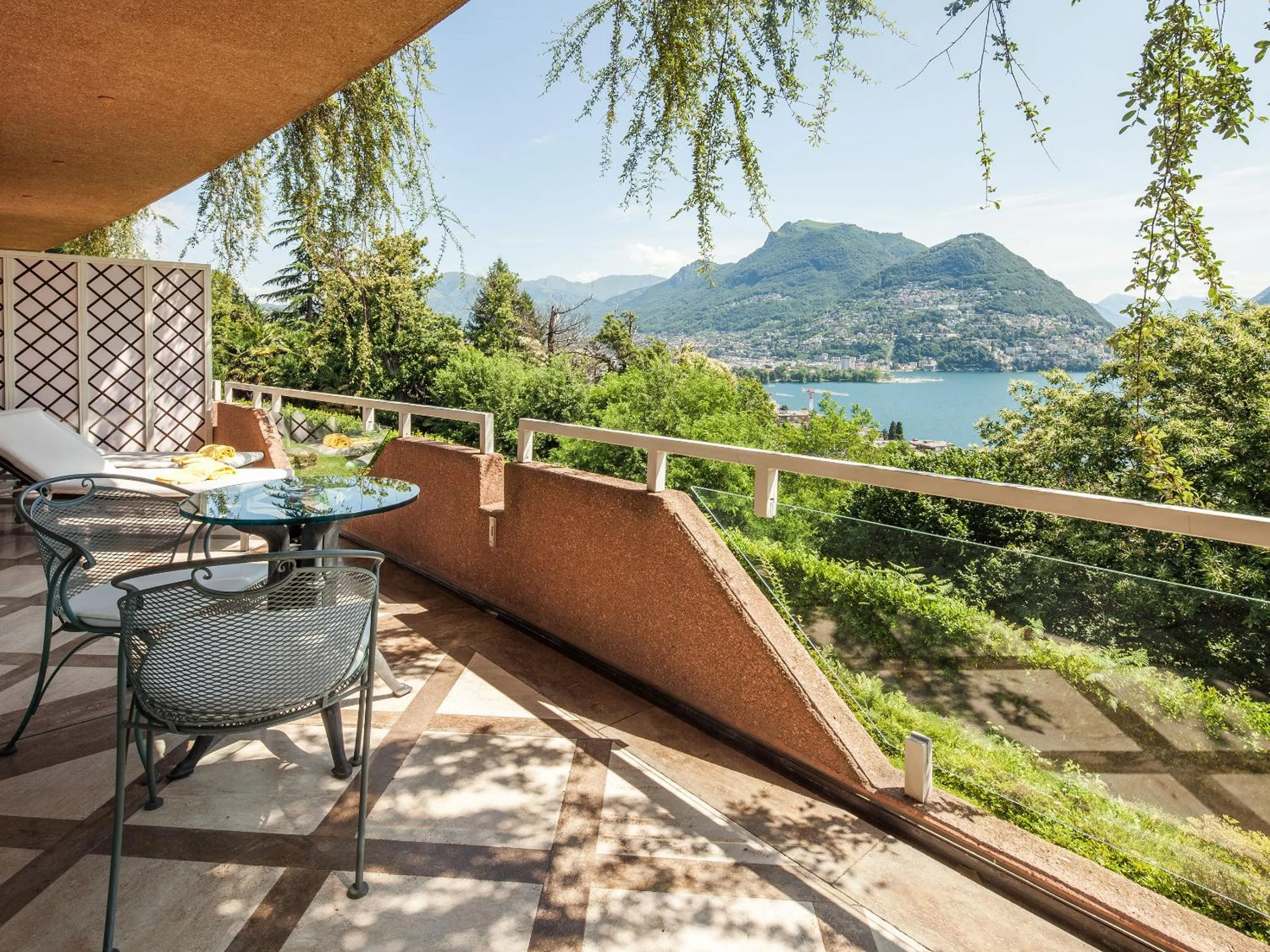 Signature Lake Suite with Balcony and Private Spa Access in Villa Principe Leopoldo