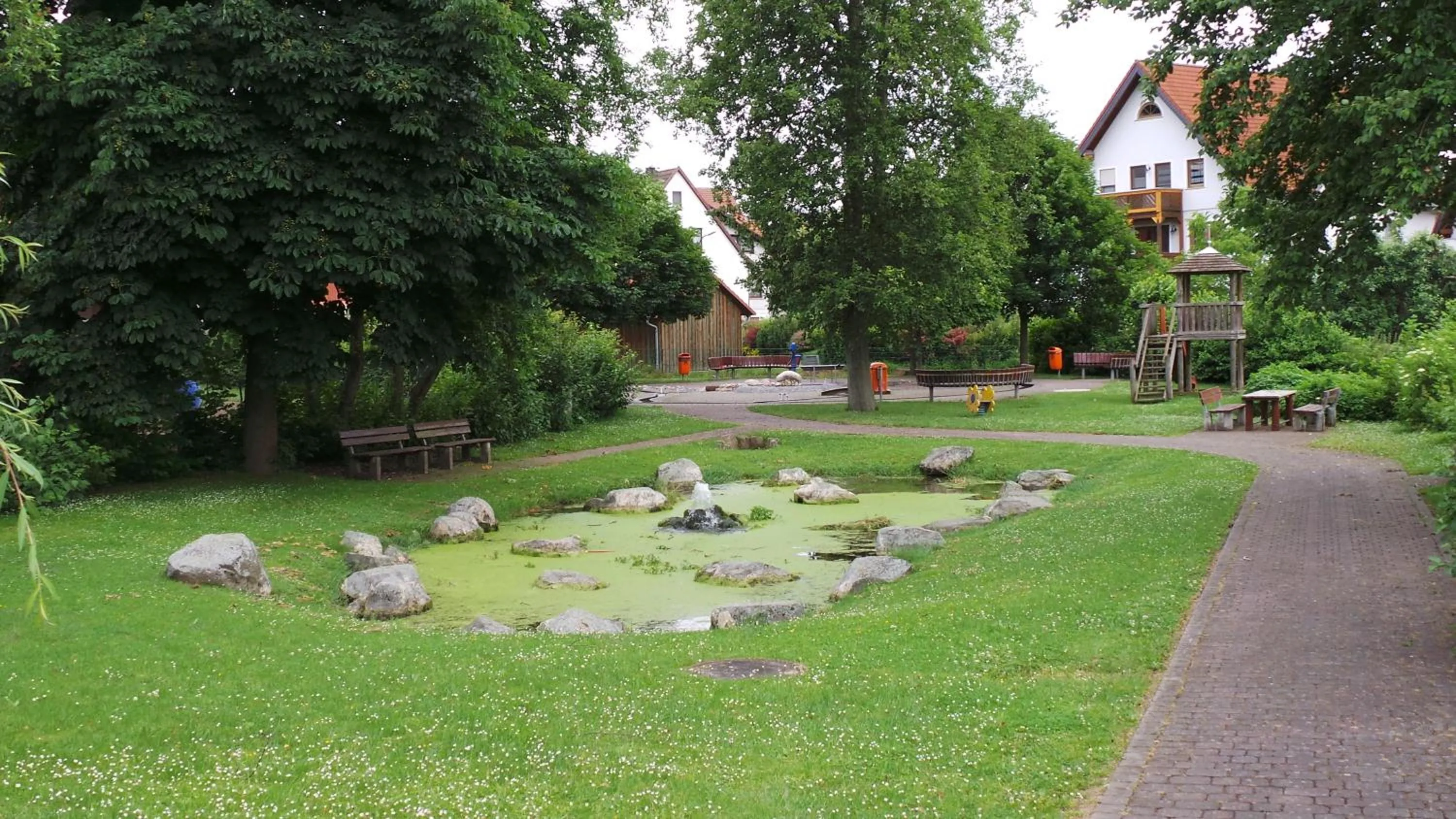 Garden in Rhönblick Landhotel - Restaurant - Countrypub