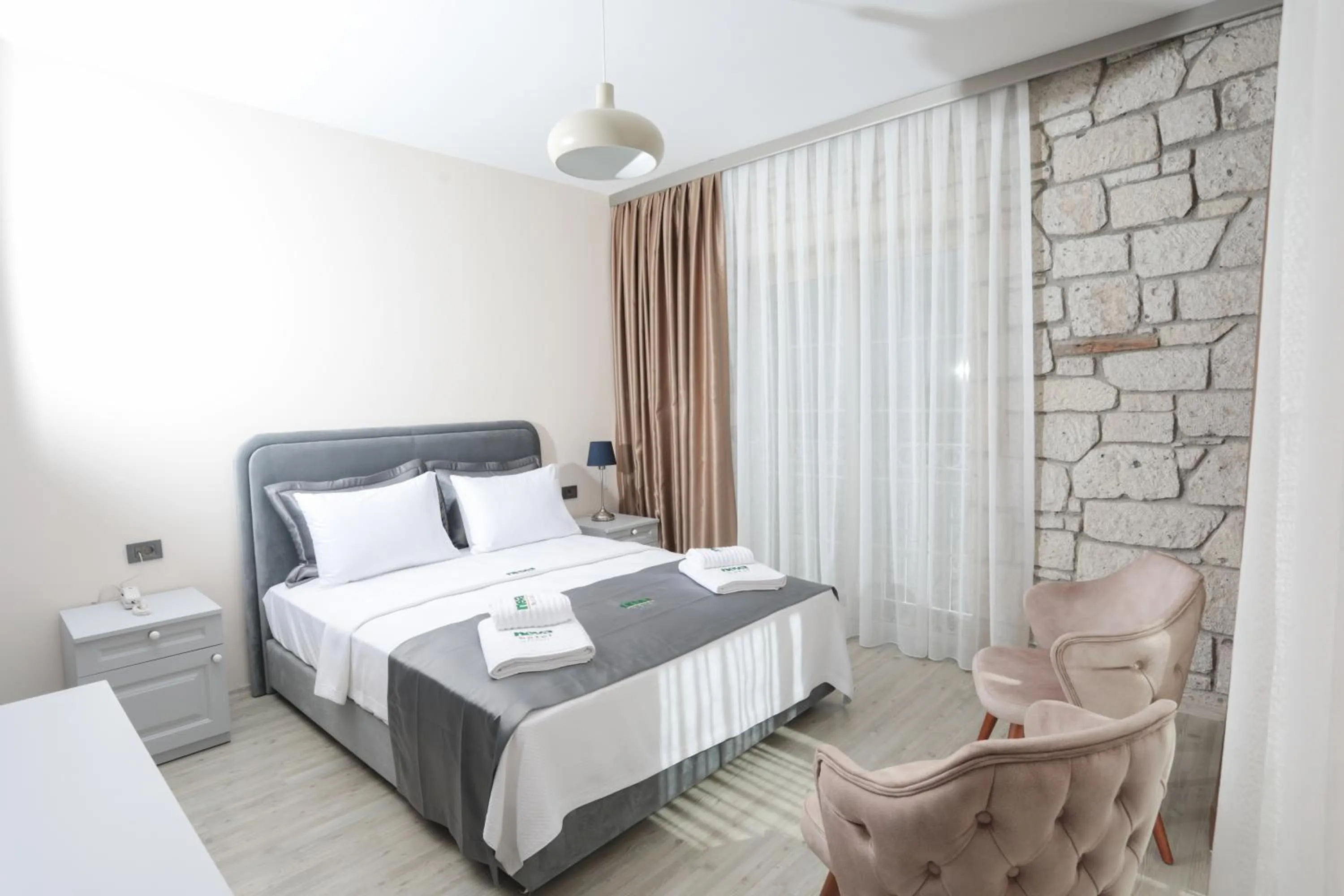 Bed in Neva Hotel Alaçatı