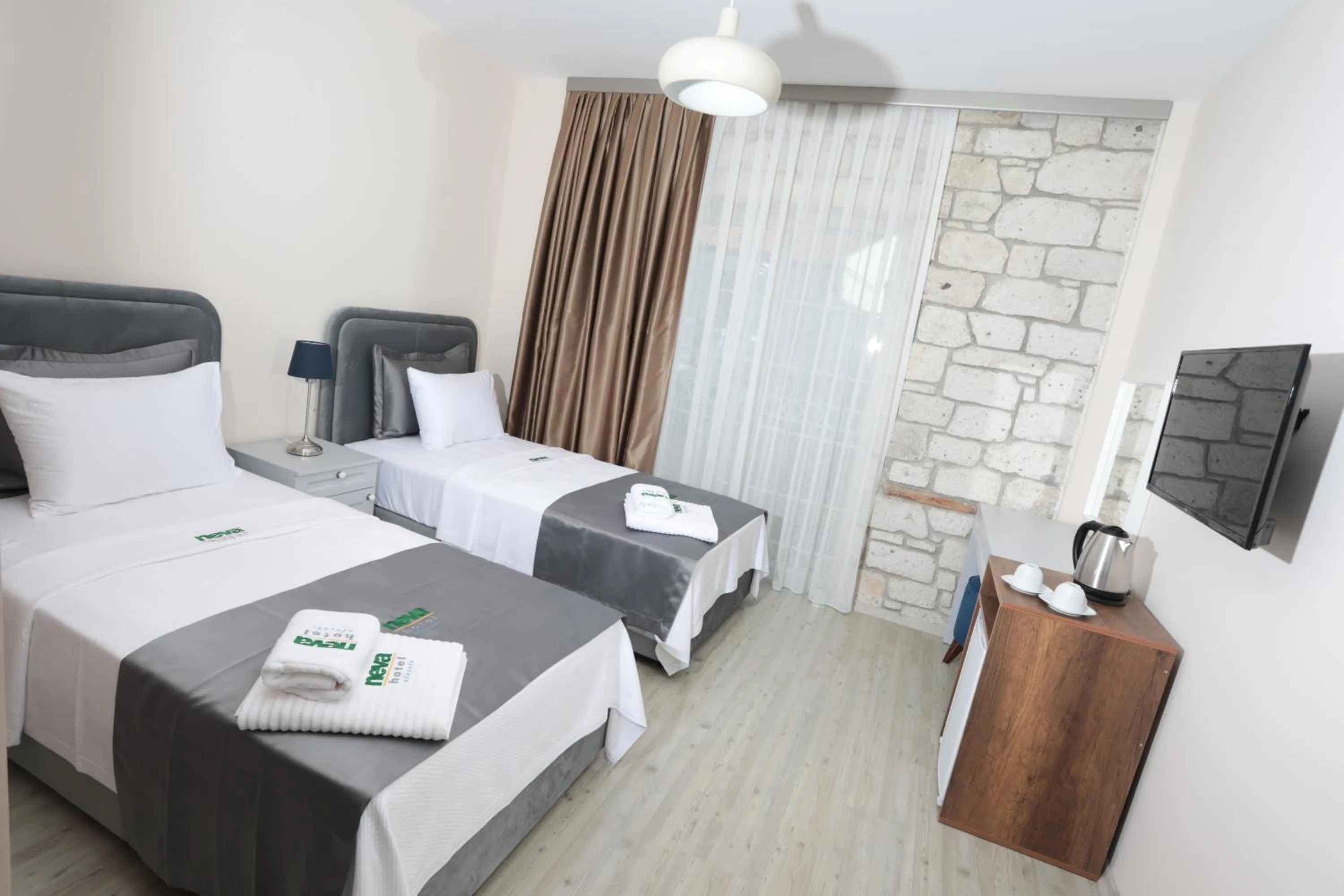 Bed in Neva Hotel Alaçatı