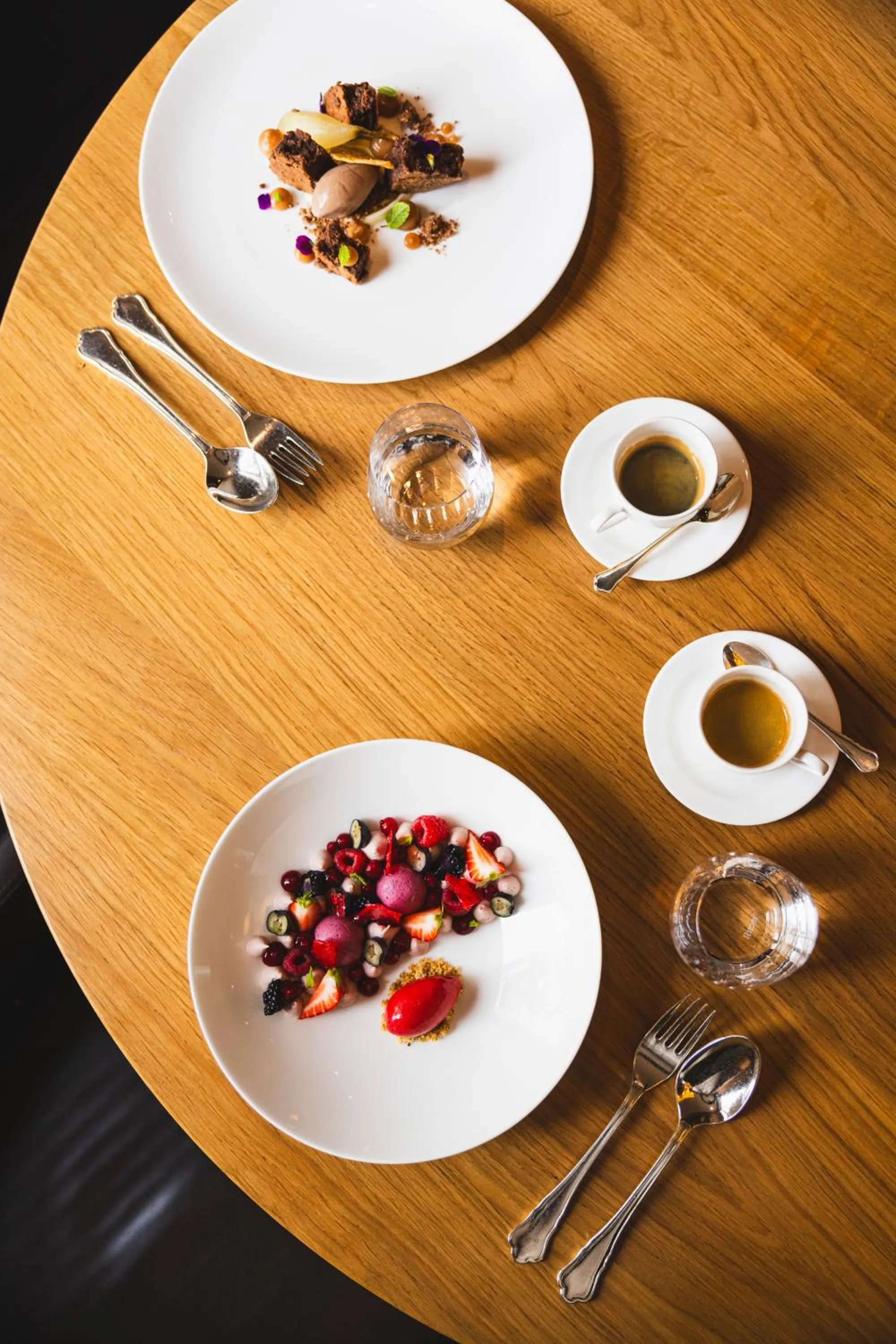 Food and drinks in Cresta Palace Celerina St Moritz Ski In and Ski Out