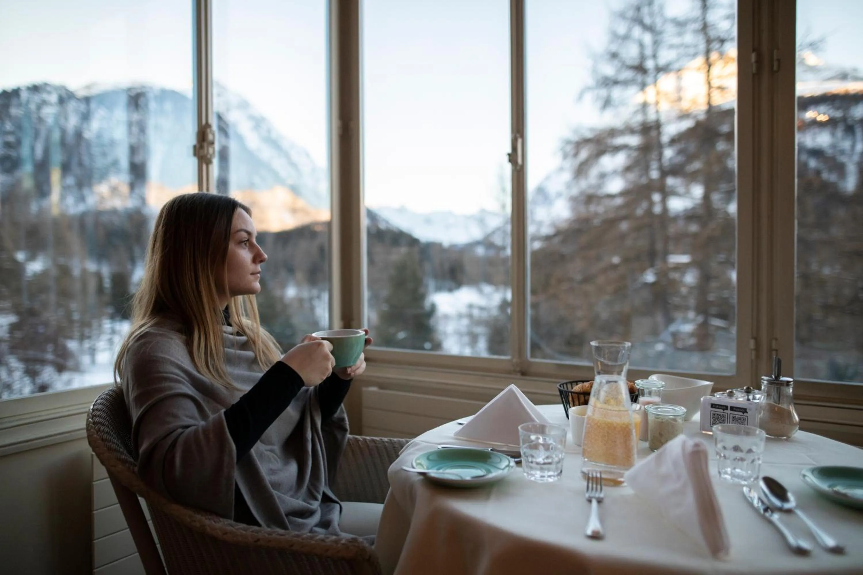 Restaurant/places to eat in Hotel Saratz Pontresina Mountain Resort & Spa