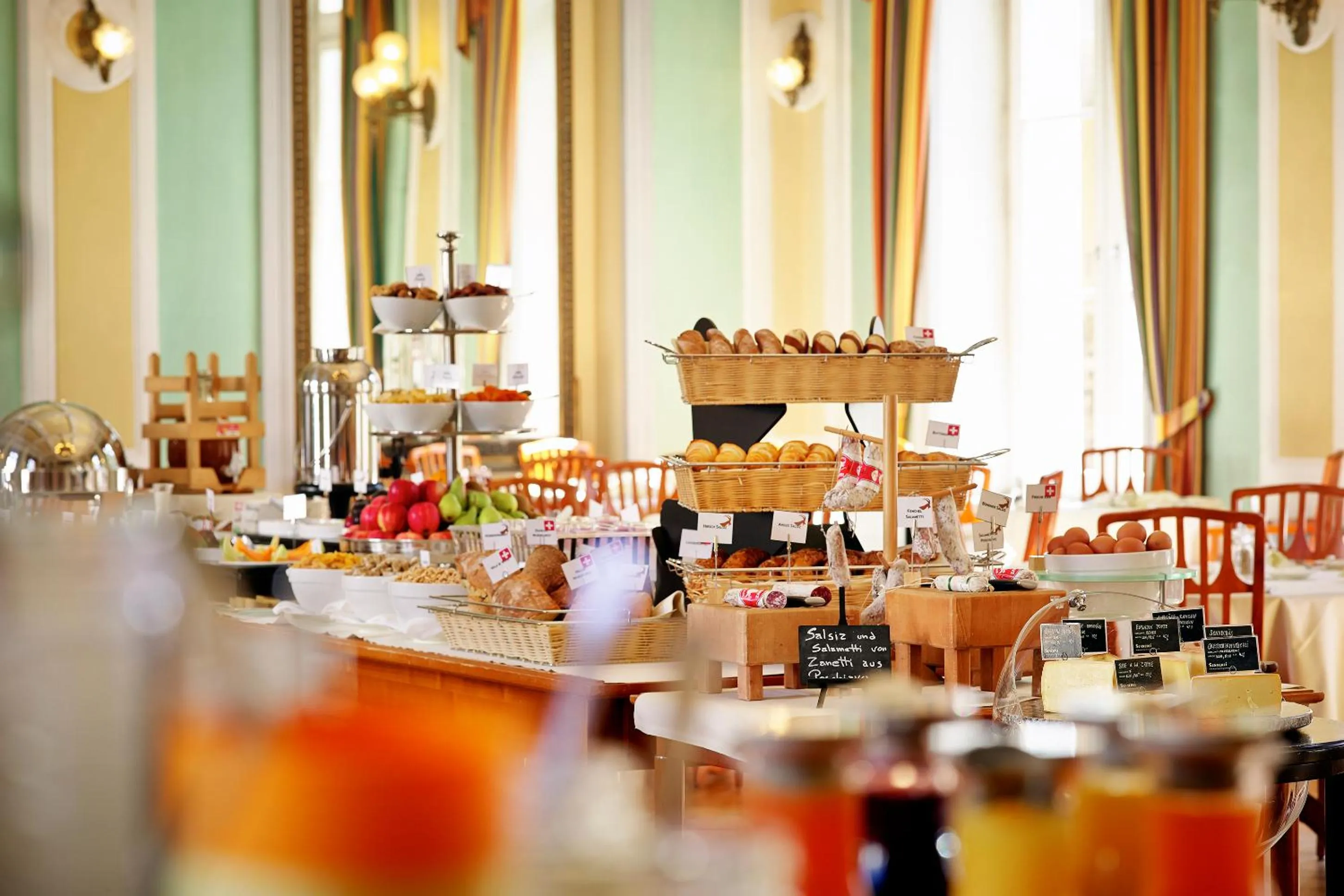 Breakfast in Hotel Saratz Pontresina Mountain Resort & Spa