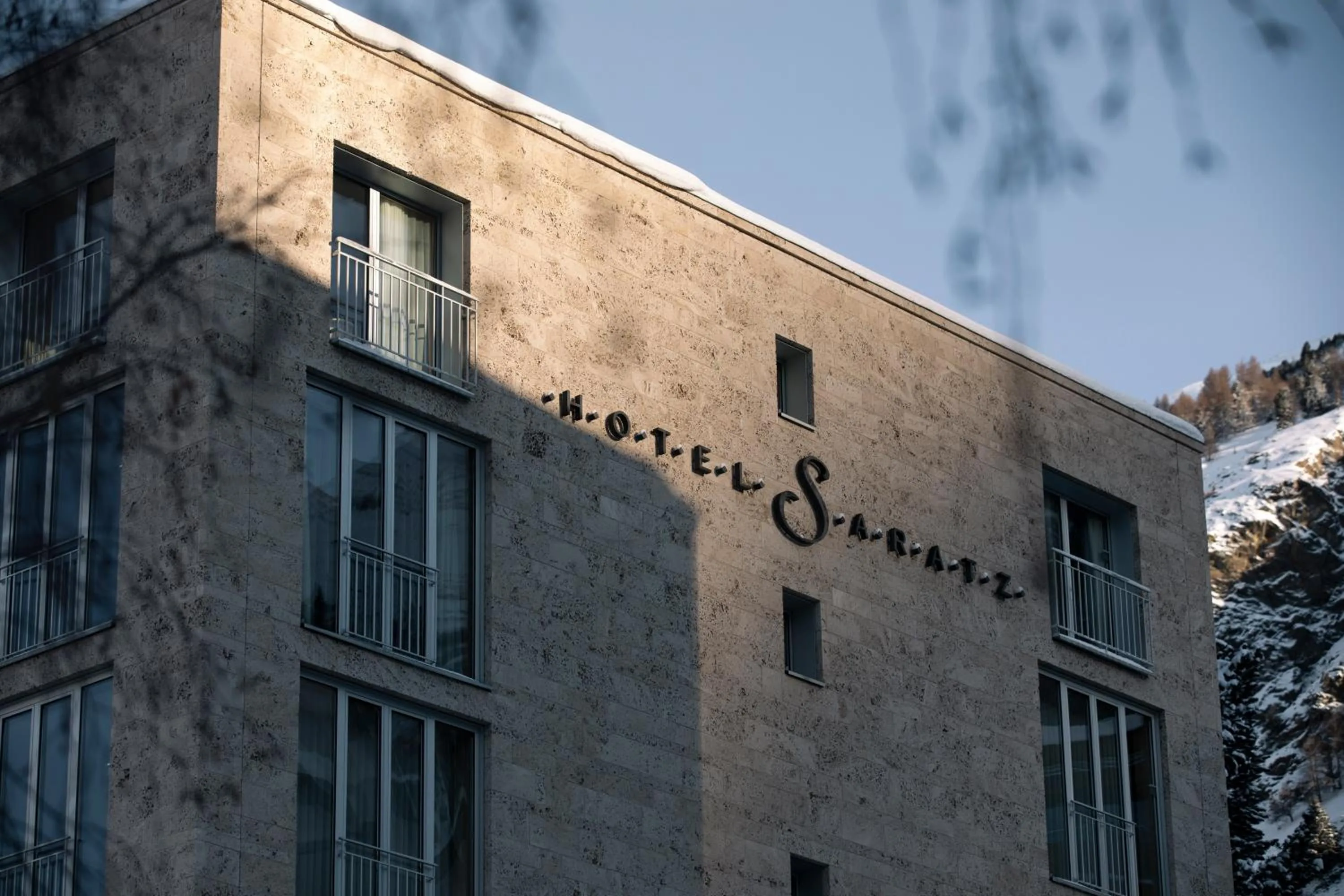 Facade/entrance in Hotel Saratz Pontresina Mountain Resort & Spa