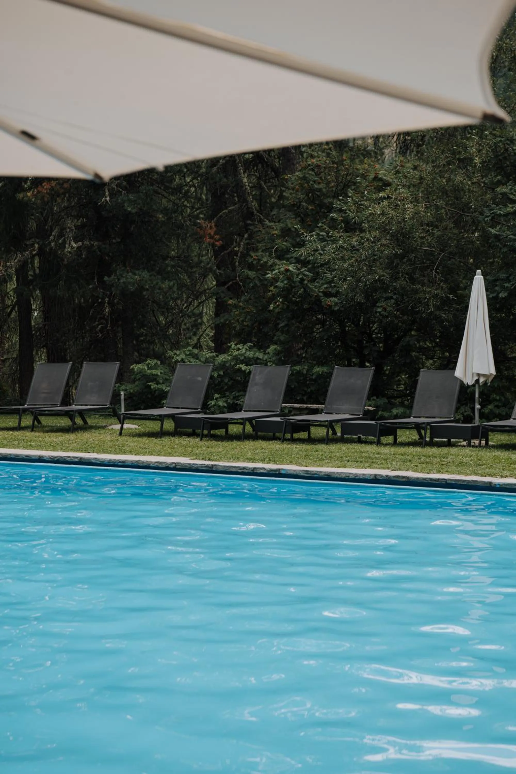 Pool view in Hotel Saratz Pontresina Mountain Resort & Spa