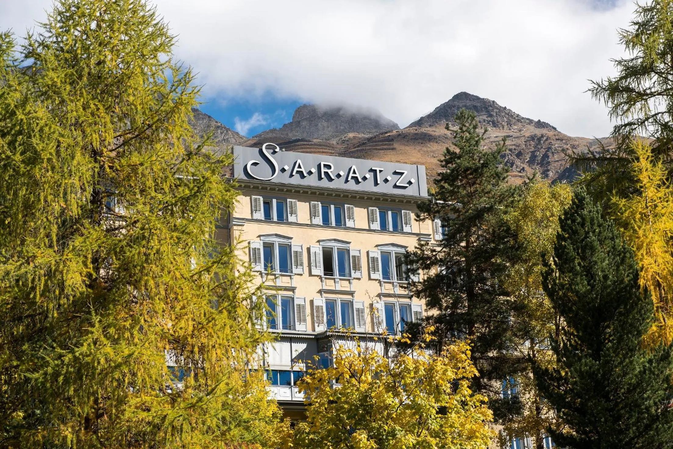 Property building in Hotel Saratz Pontresina Mountain Resort & Spa