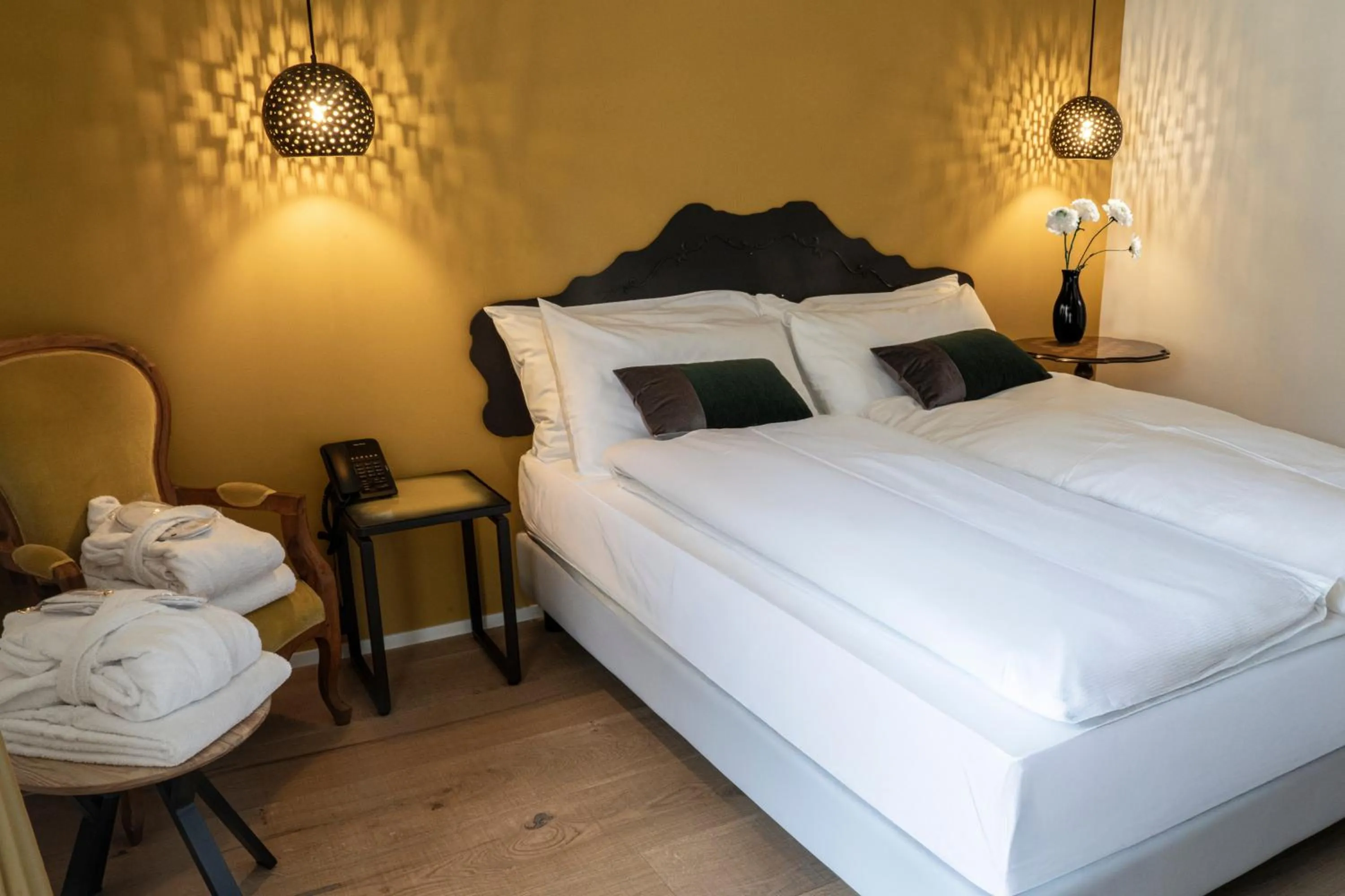 Bed in Hotel Meierhof