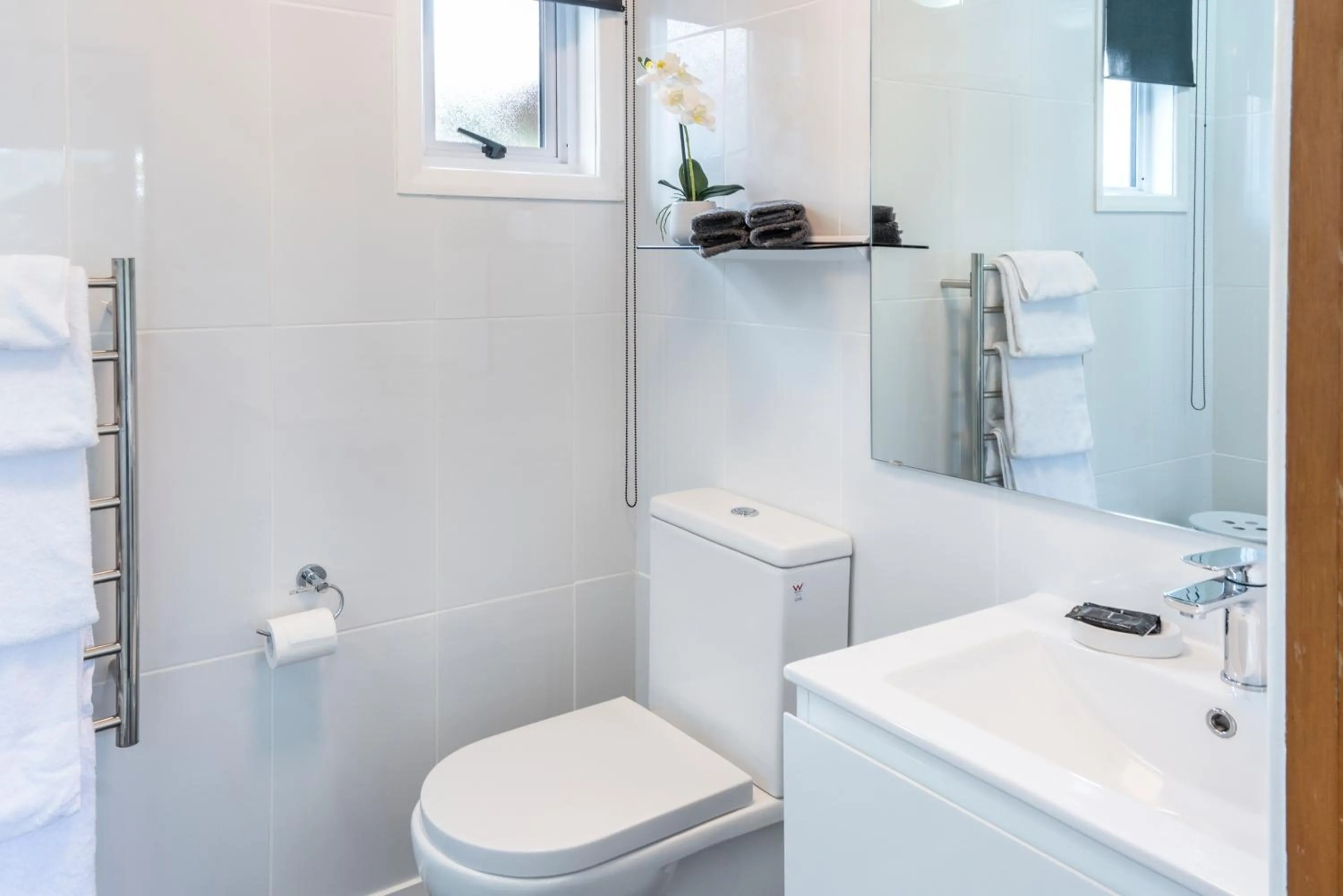 Toilet in Dunrovin Motel