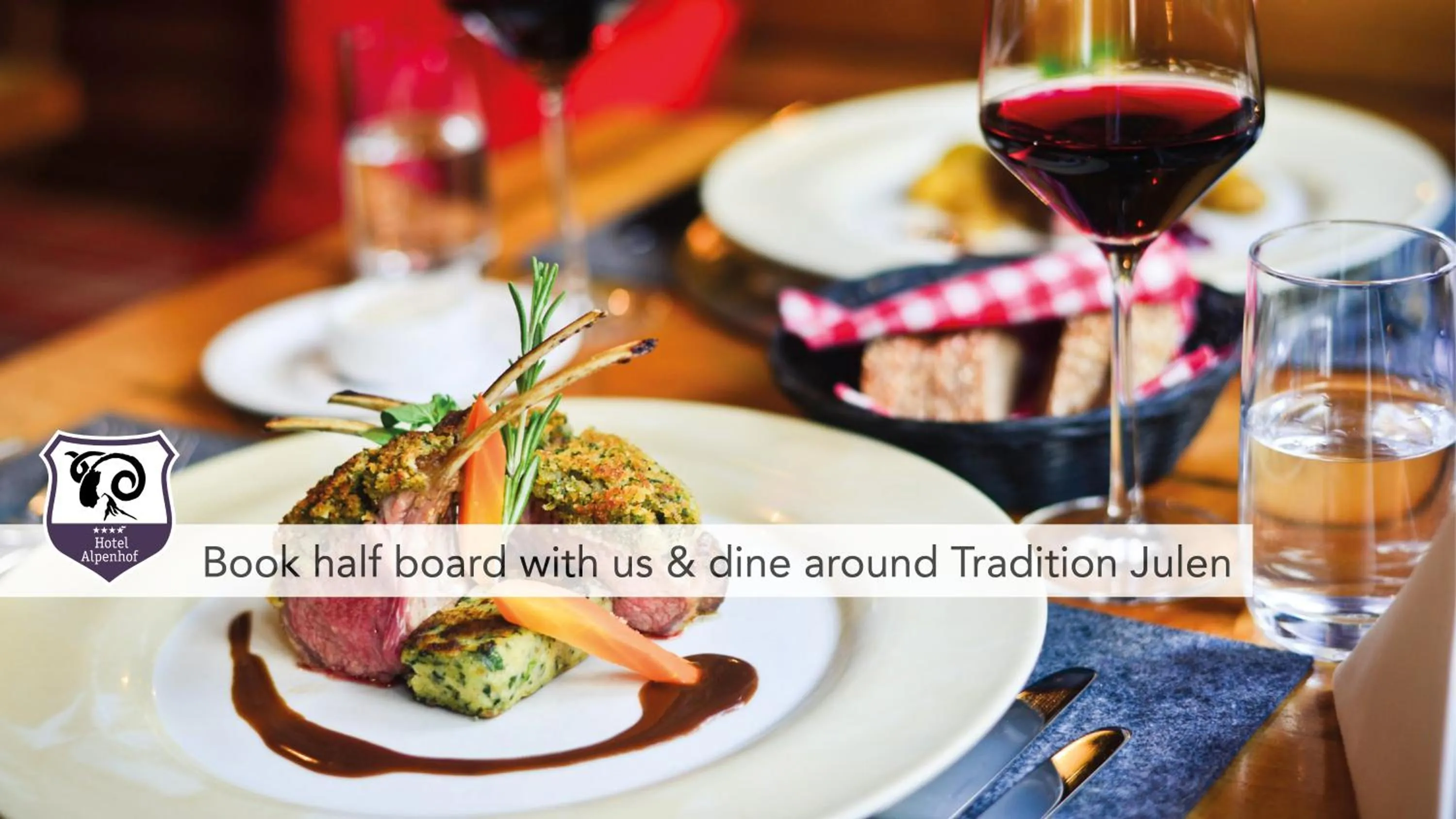 Food close-up in Wellness Hotel Alpenhof