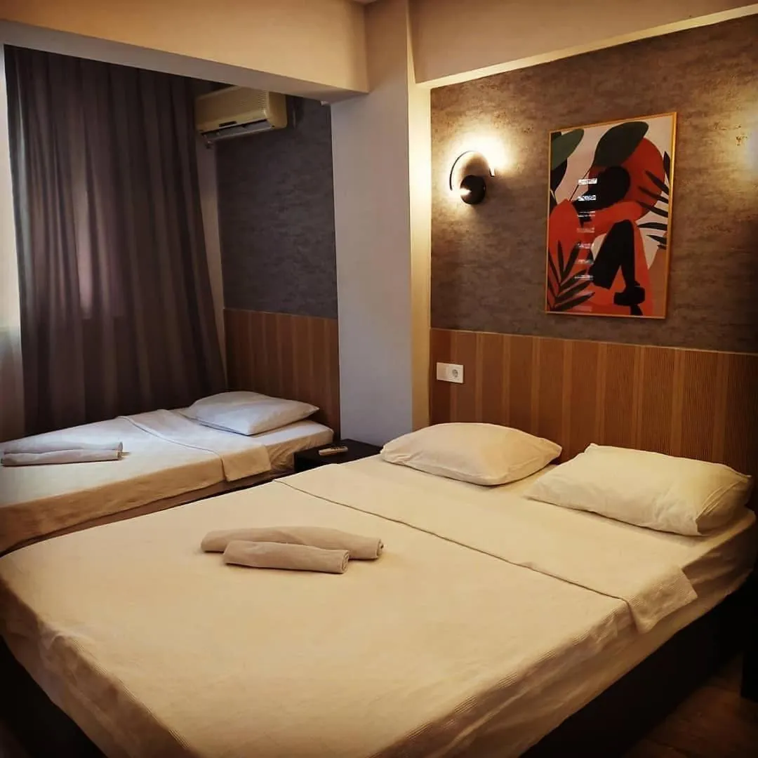 Bed in Akdeniz apart hotel