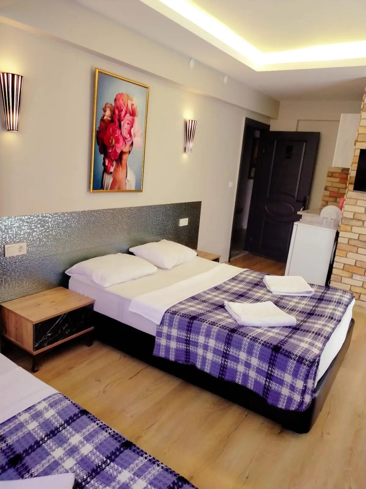 Bed in Akdeniz apart hotel