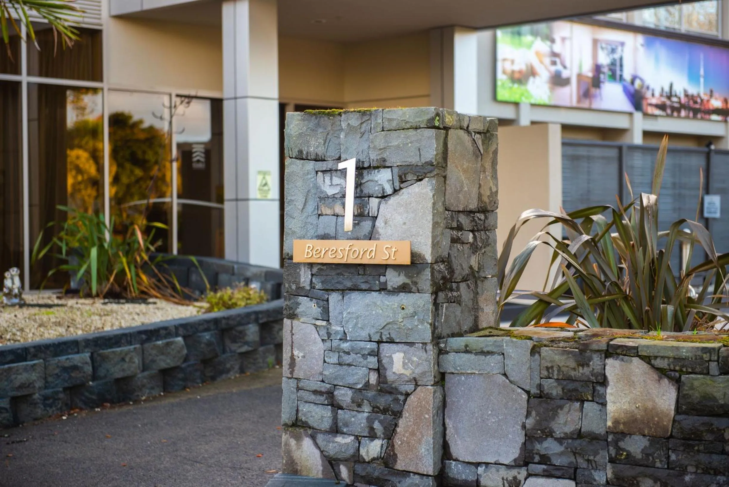 Facade/entrance in Ocean Breeze Hotel