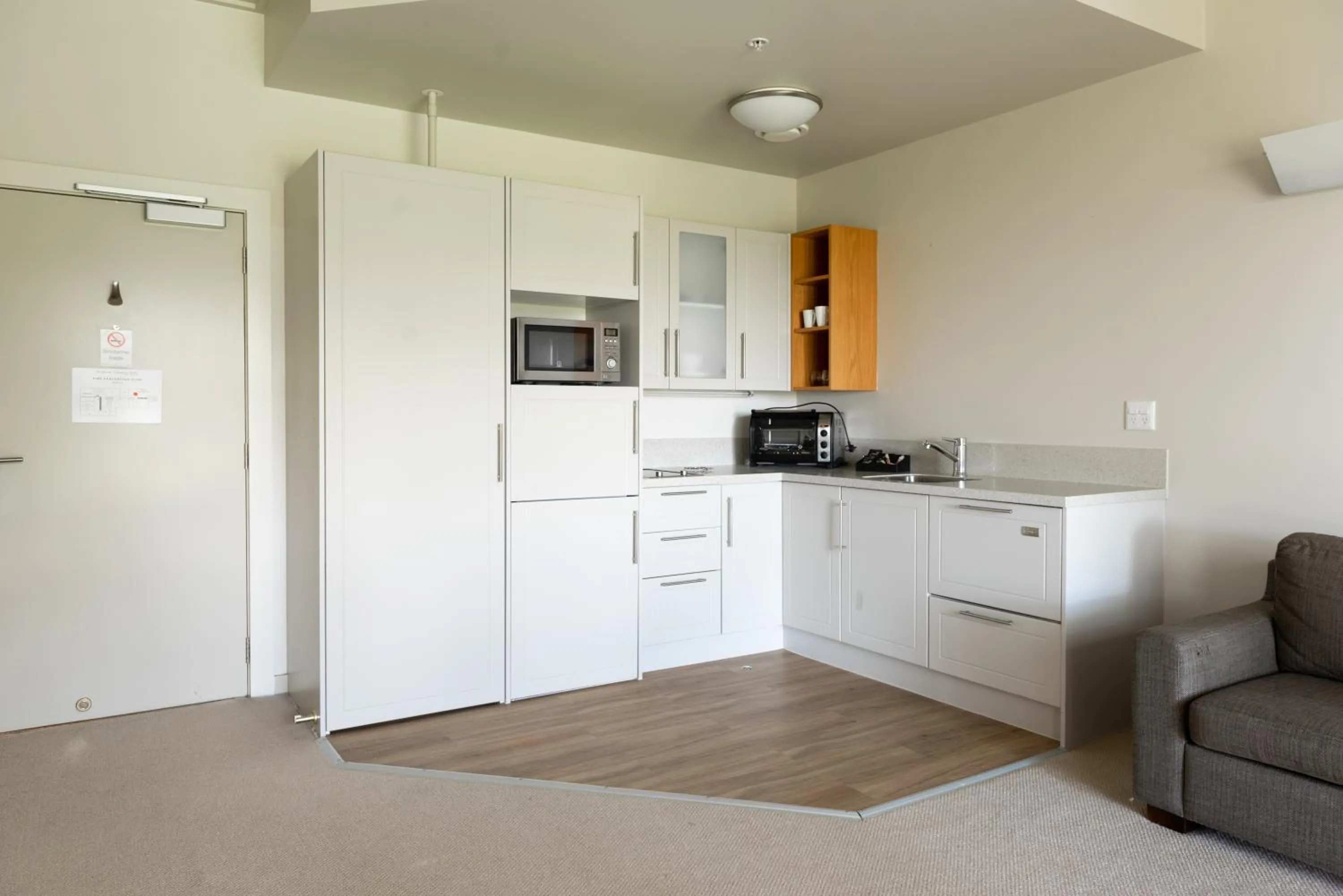 Kitchen or kitchenette in Ocean Breeze Hotel