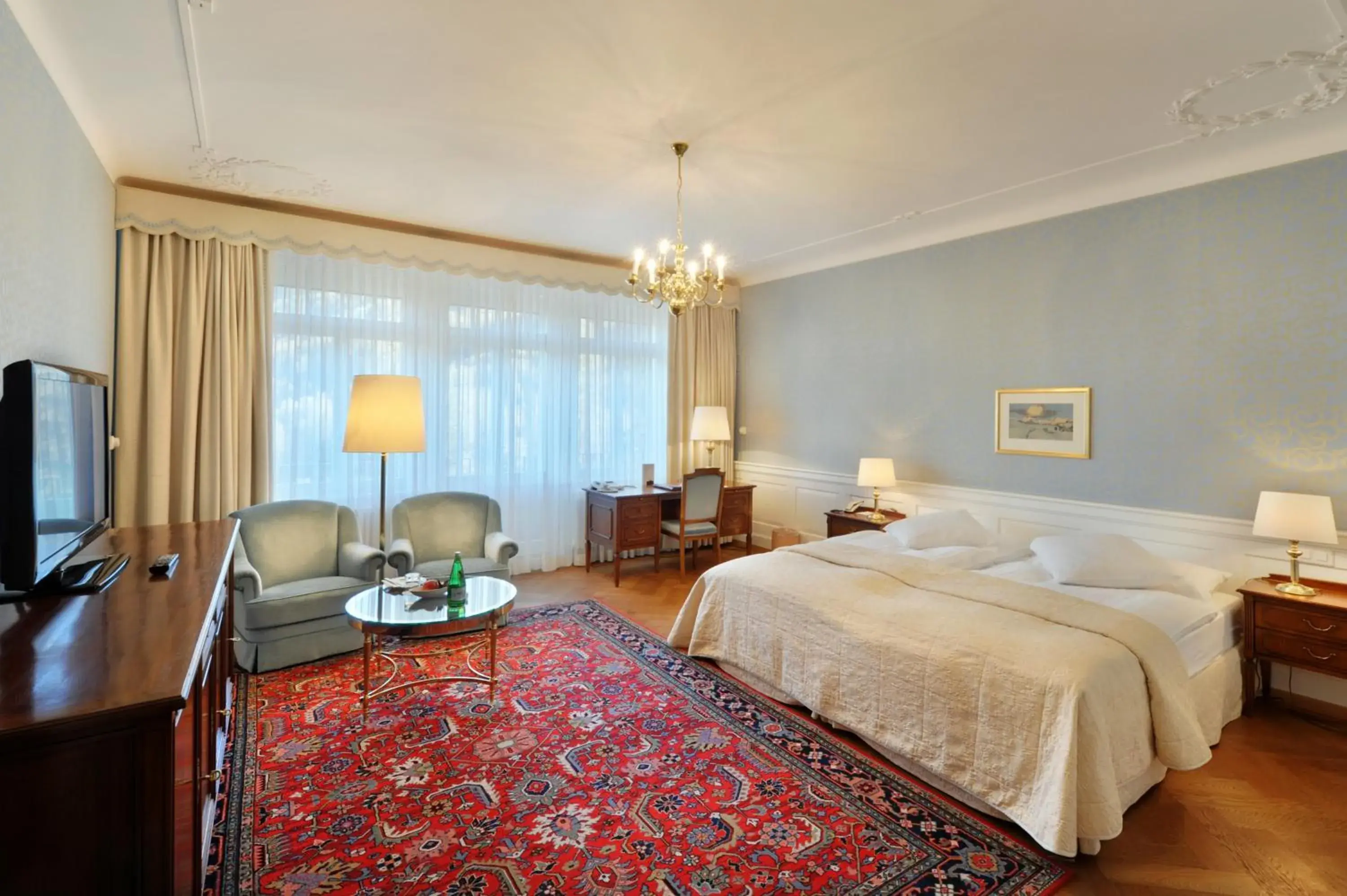 Superior Double Room in Hotel Waldhaus Sils Superior Double Room in Hotel Waldhaus Sils