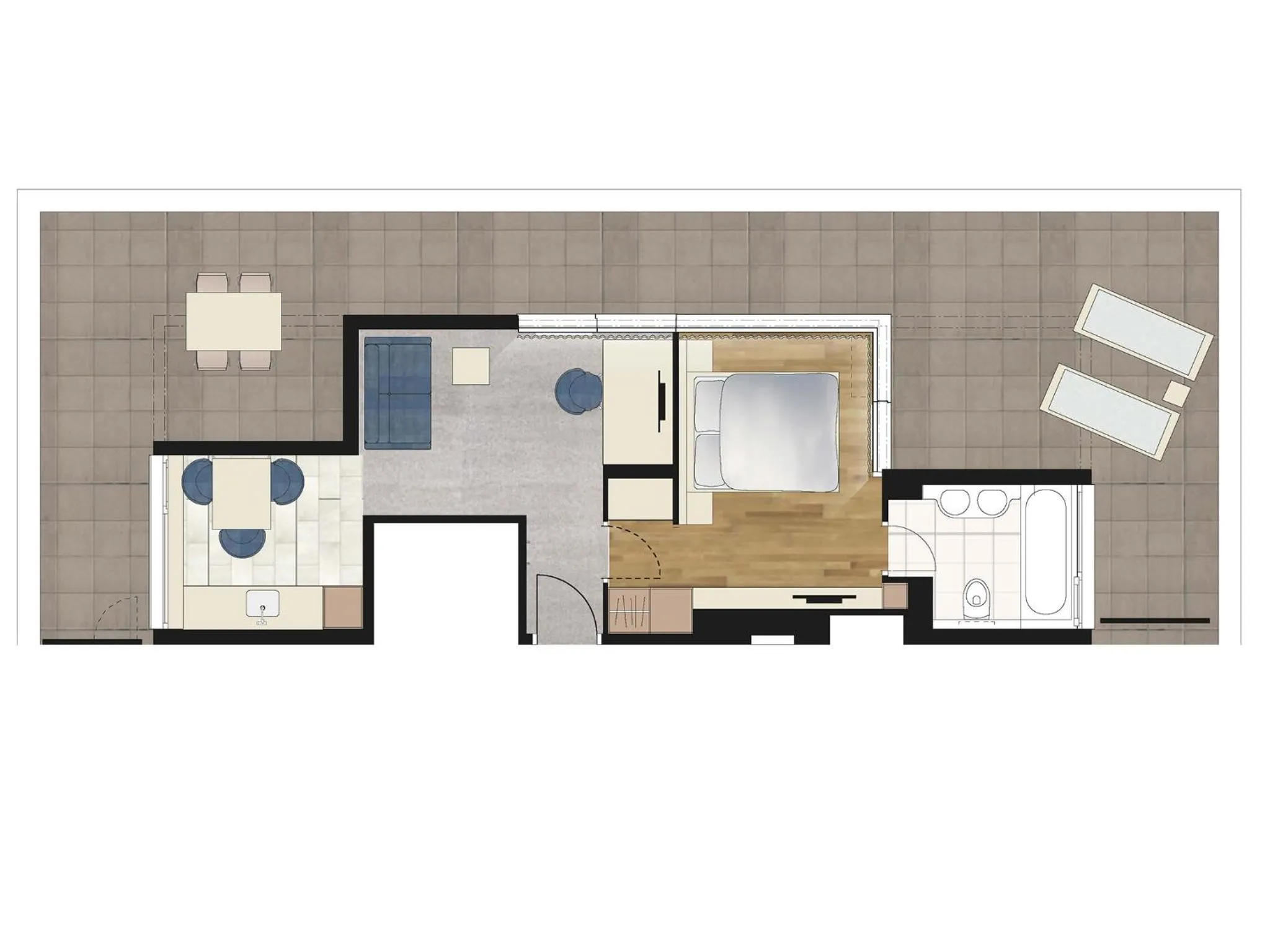 Photo of the whole room in achesa homes