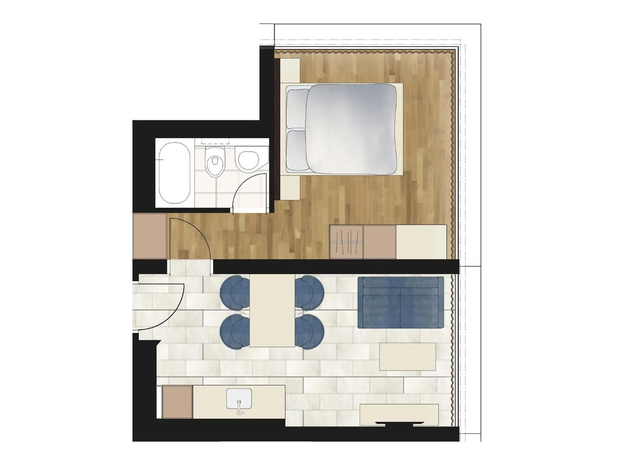 Photo of the whole room in achesa homes