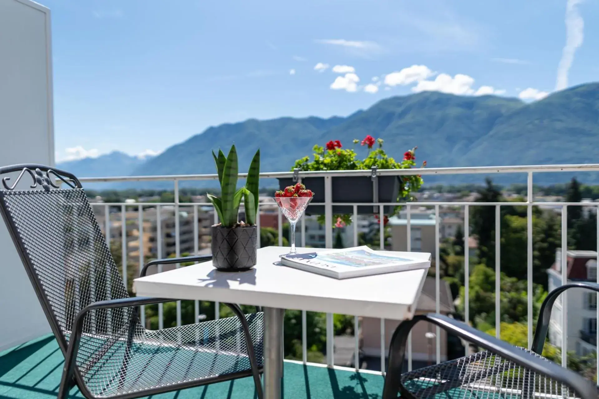 Superior Panorama Double Room with Balcony Lake view in Hotel La Perla Superior Panorama Double Room with Balcony Lake view in Hotel La Perla