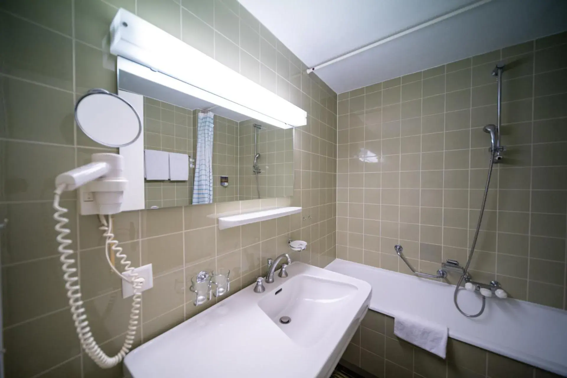 Panorama Double Room with Balcony Lake side in Hotel La Perla Panorama Double Room with Balcony Lake side in Hotel La Perla