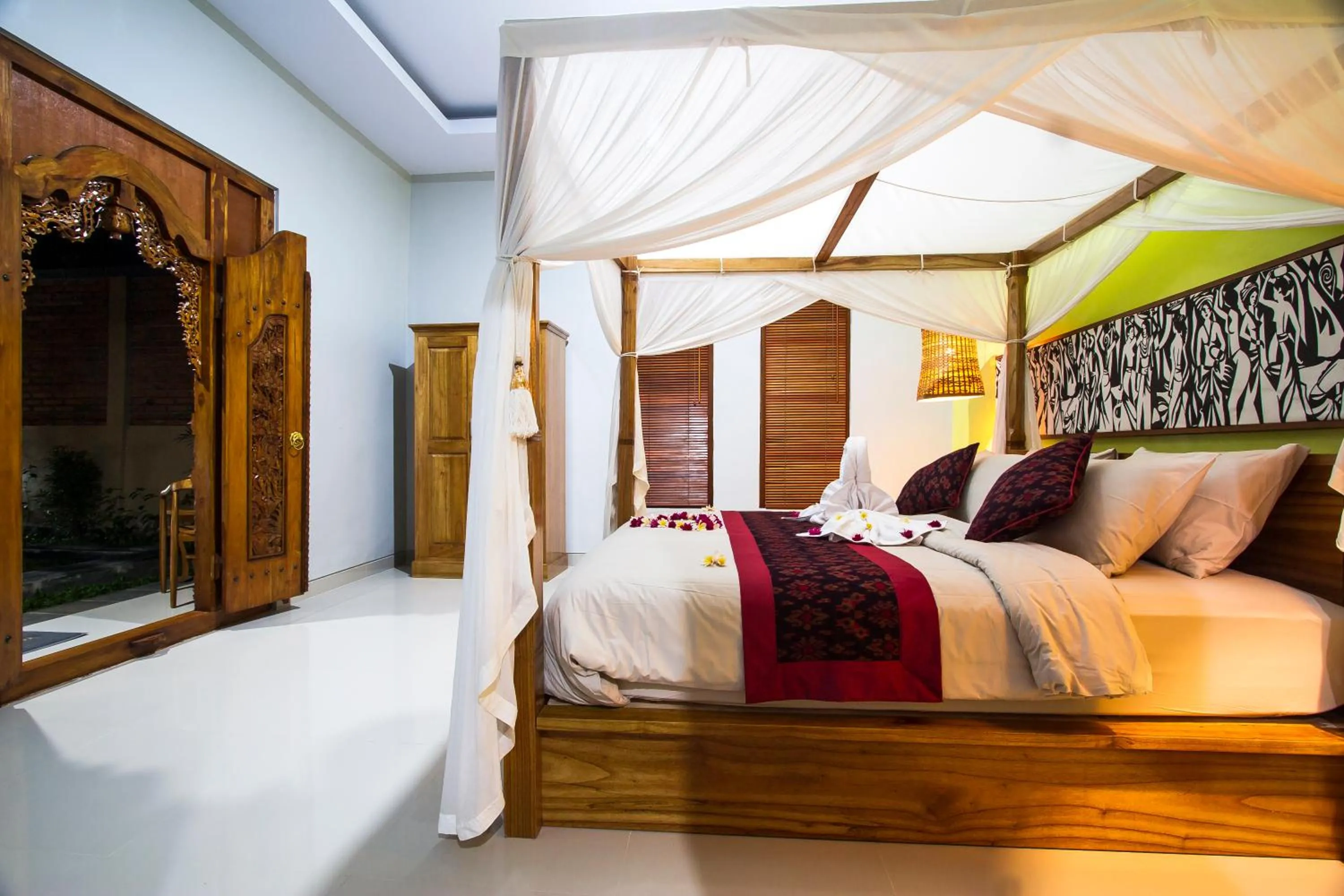 Bed in Ubud Suarga Mesari Private Pool Villa